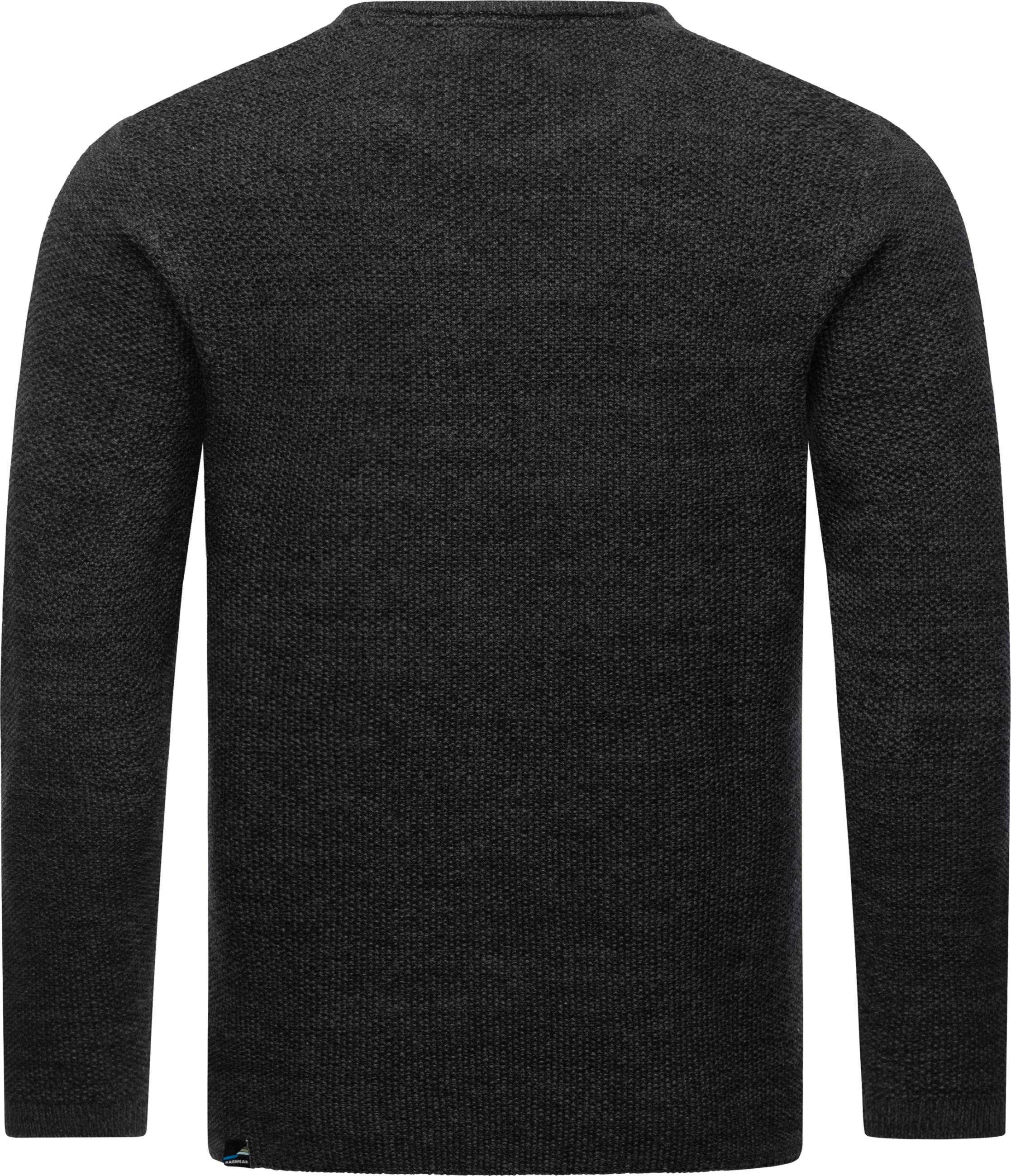 Ragwear Sweater »Strickpullover Knitson«, stylischer Herren Sweatpullover mit Rippbündchen