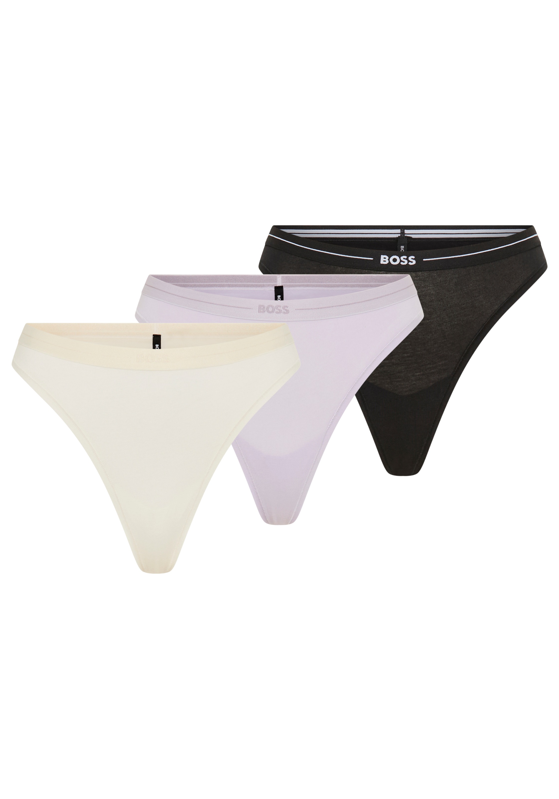 BOSS String »3P THONG« Packung, 3er, 3 Stk. mit BOSS Logobund