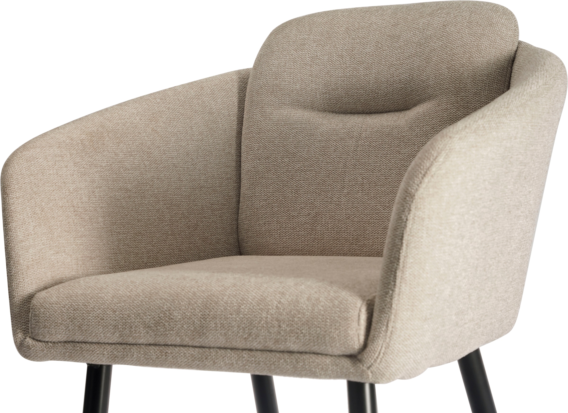 LeGer Home by Lena Gercke Esszimmerstuhl »Fleur, TOPSELLER!, OTTOs Choice« (Set) 2 Stk. Struktur (100% Polyester) Strukturstoff, ergonomisches Design, gesteppte Rückenlehne
