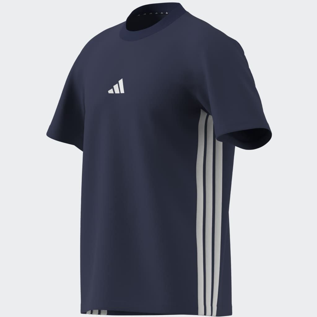 adidas Sportswear T-Shirt »ESSENTIALS 3-STREIFEN SINGLE JERSEY« mit Rundhalsausschnitt, aus Baumwolle, weiches Single Jersey