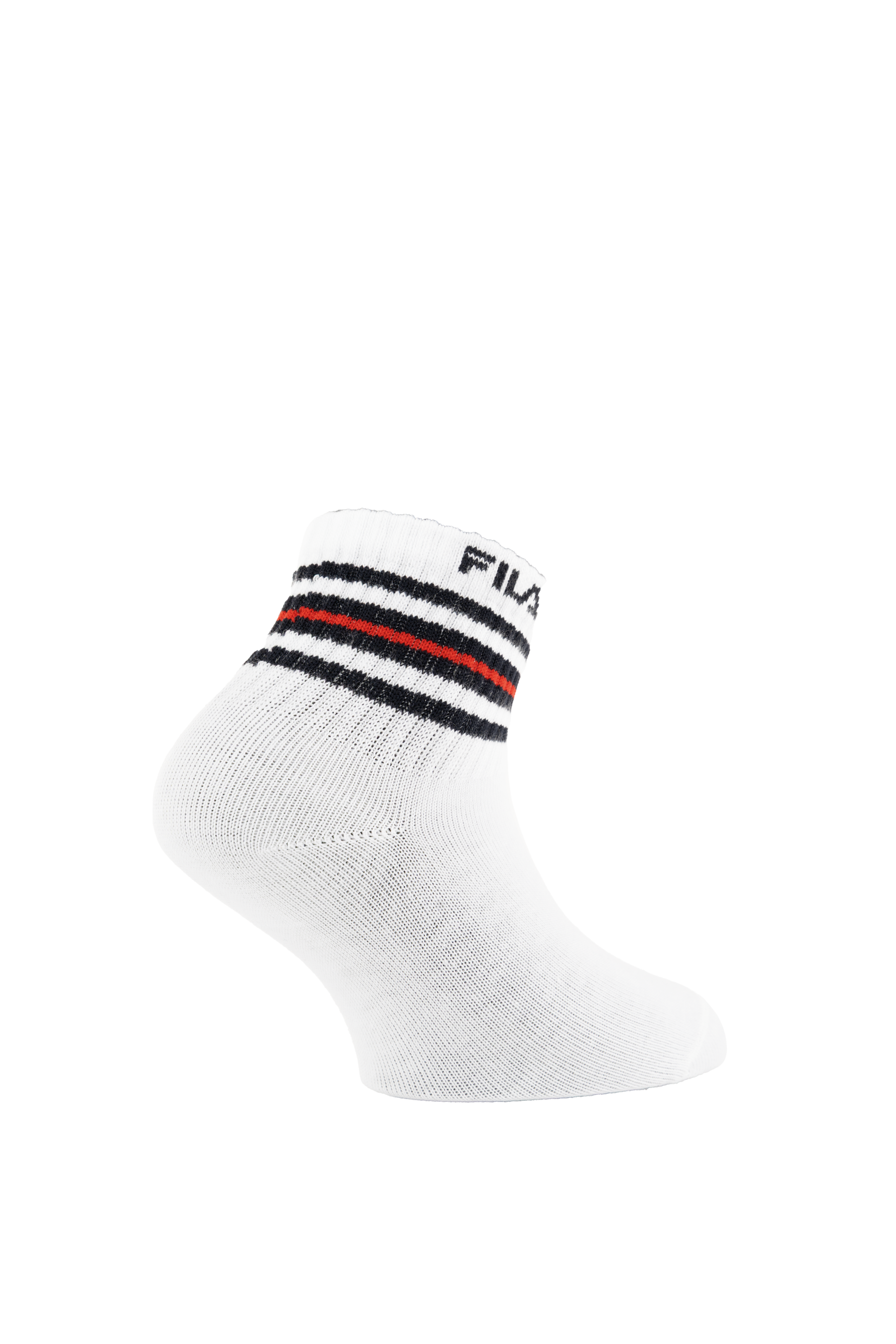 Fila Kurzsocken 6 Paar,  Cotton-Mix, mit Rippenbündchen