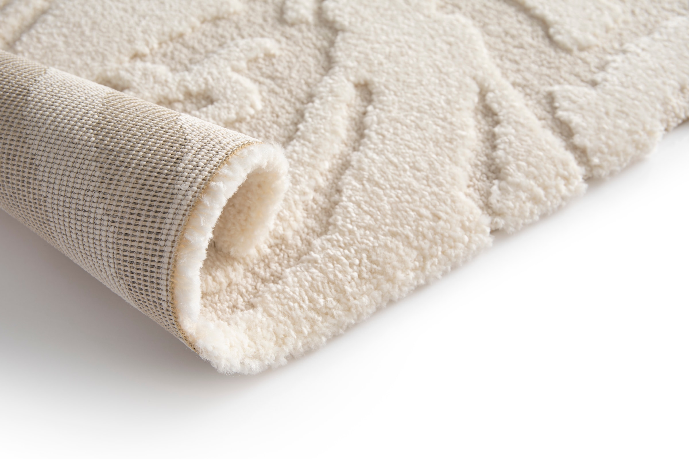 Primaflor-Ideen in Textil Teppich »COSMO Waves, Made in Belgium« rechteckig 14 mm Höhe modernes Design, Hoch-Tief Effekt, weicher Flor