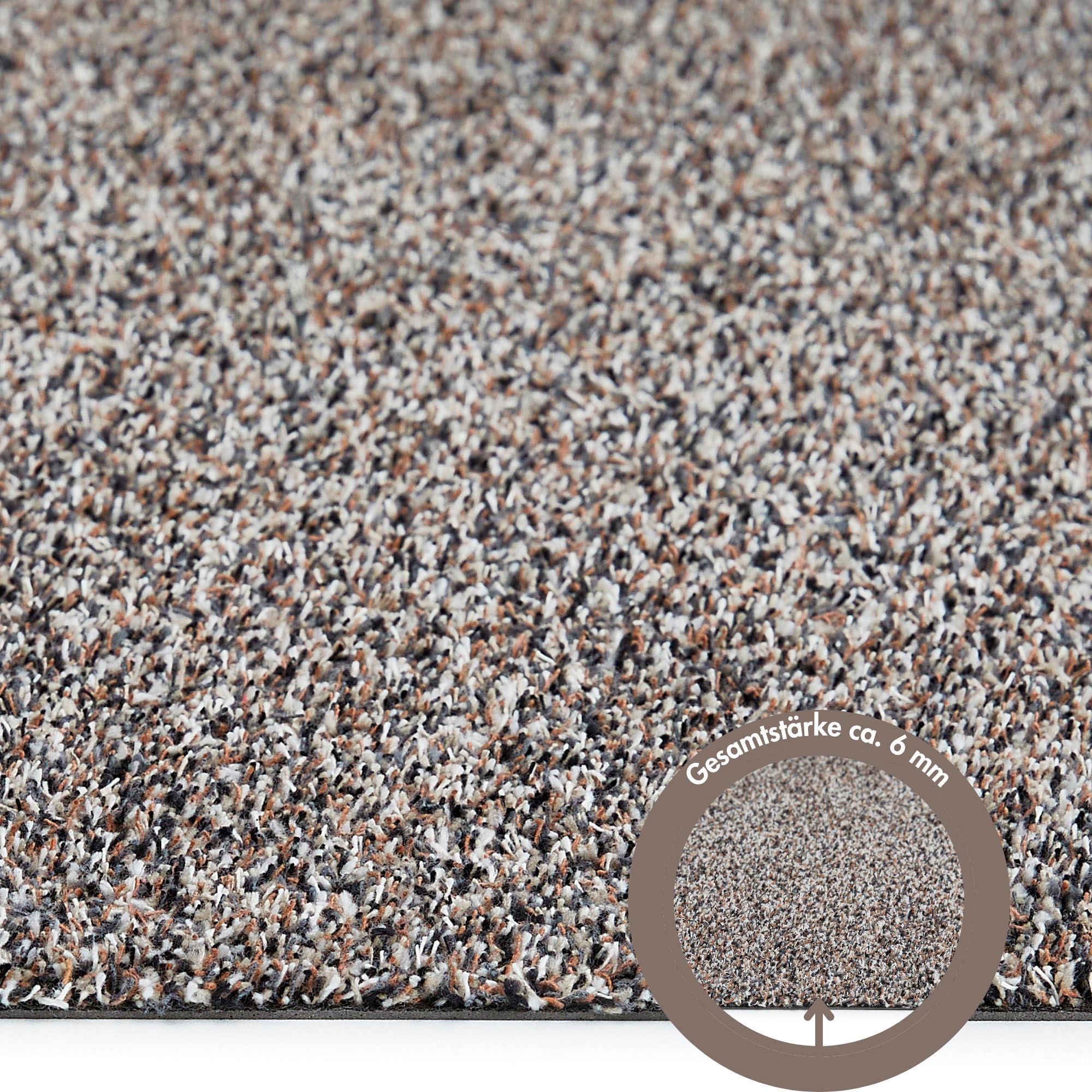 Andiamo Fußmatte »Samson, Made in Netherlands«, rechteckig, 6 mm Höhe, Schmutzfangmatte, waschbar, rutschhemmend, auch als 2er Set erhältlich