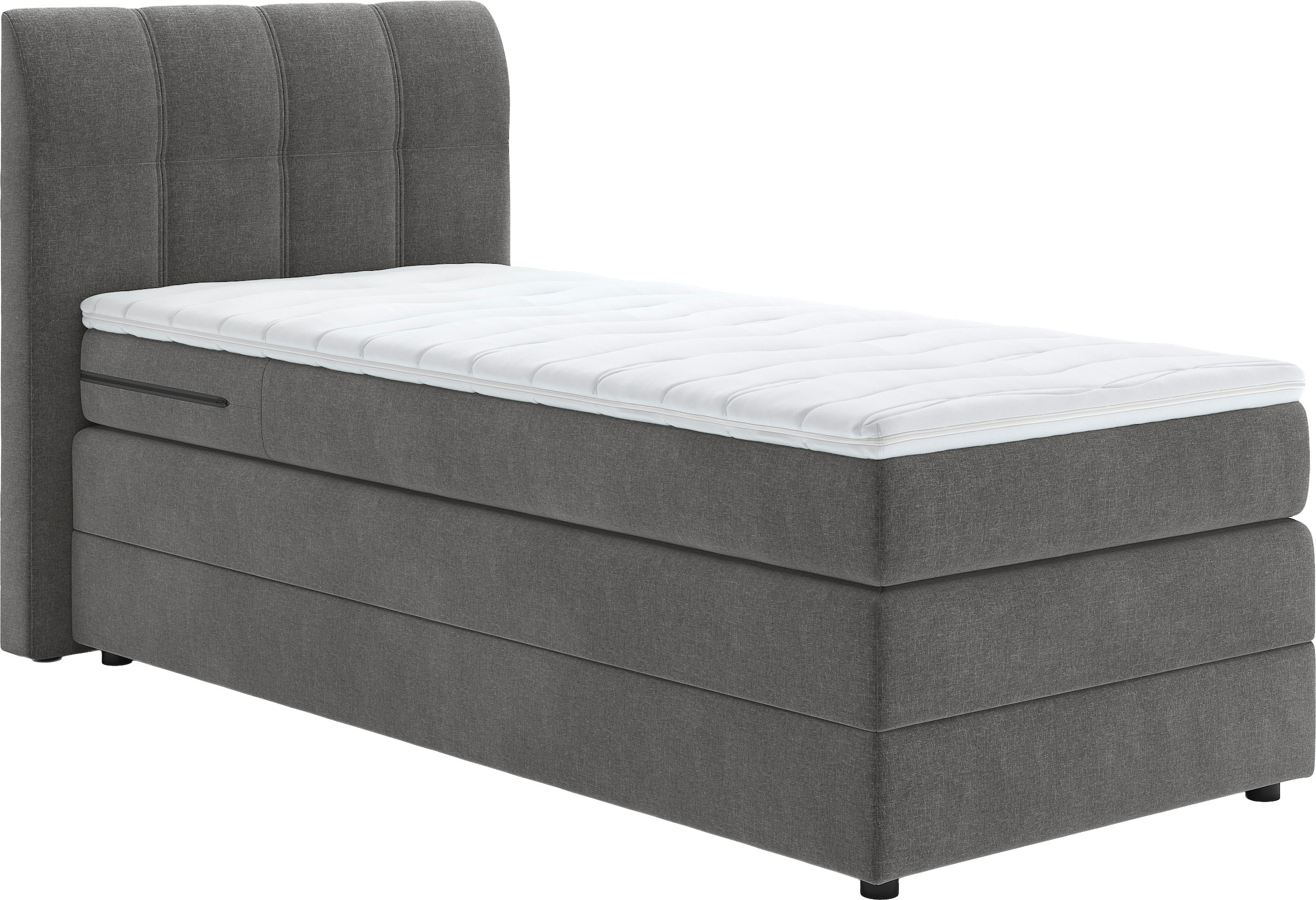 Home affaire Boxspringbett "Finja" besonders komfortable Liegehöhe, mit praktischem Bettkasten