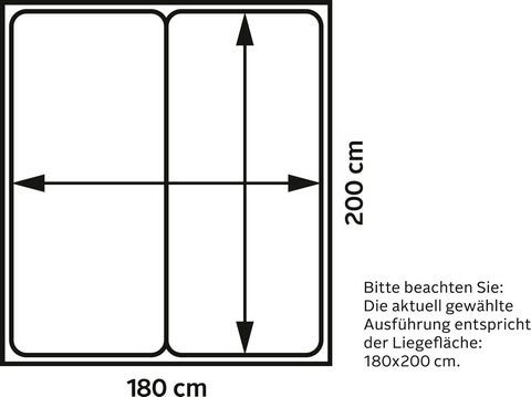 Places of Style Boxspringbett Gina, inkl. Topper und LED-Beleuchtung