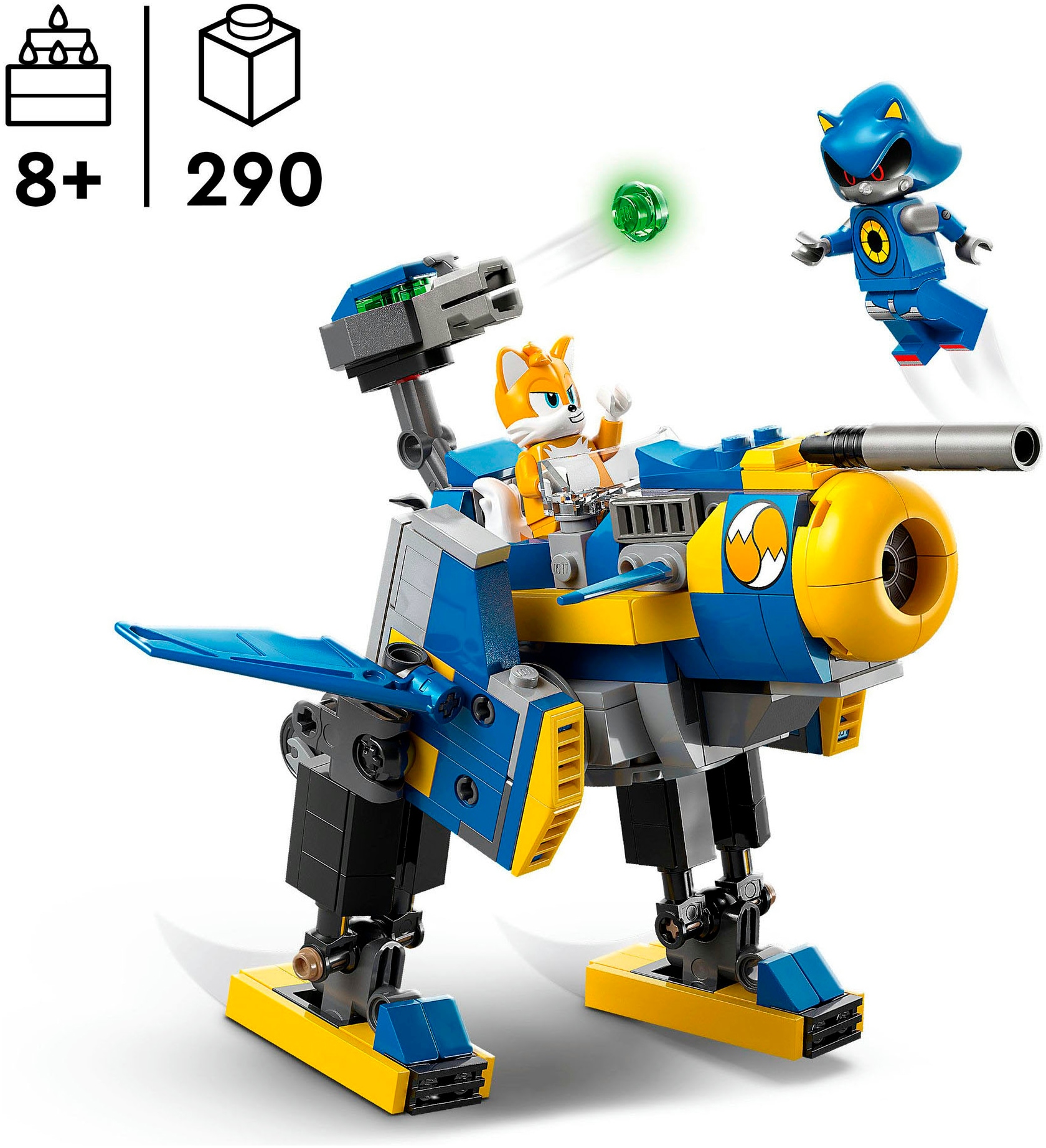 LEGO® Konstruktionsspielsteine »Cyclone vs. Metal Sonic (77002), LEGO Sonic« Made in Europe