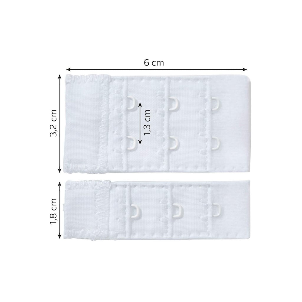 LASCANA BH-Verlängerung (6 St.) für 1- und 2-Haken-Verschlüsse