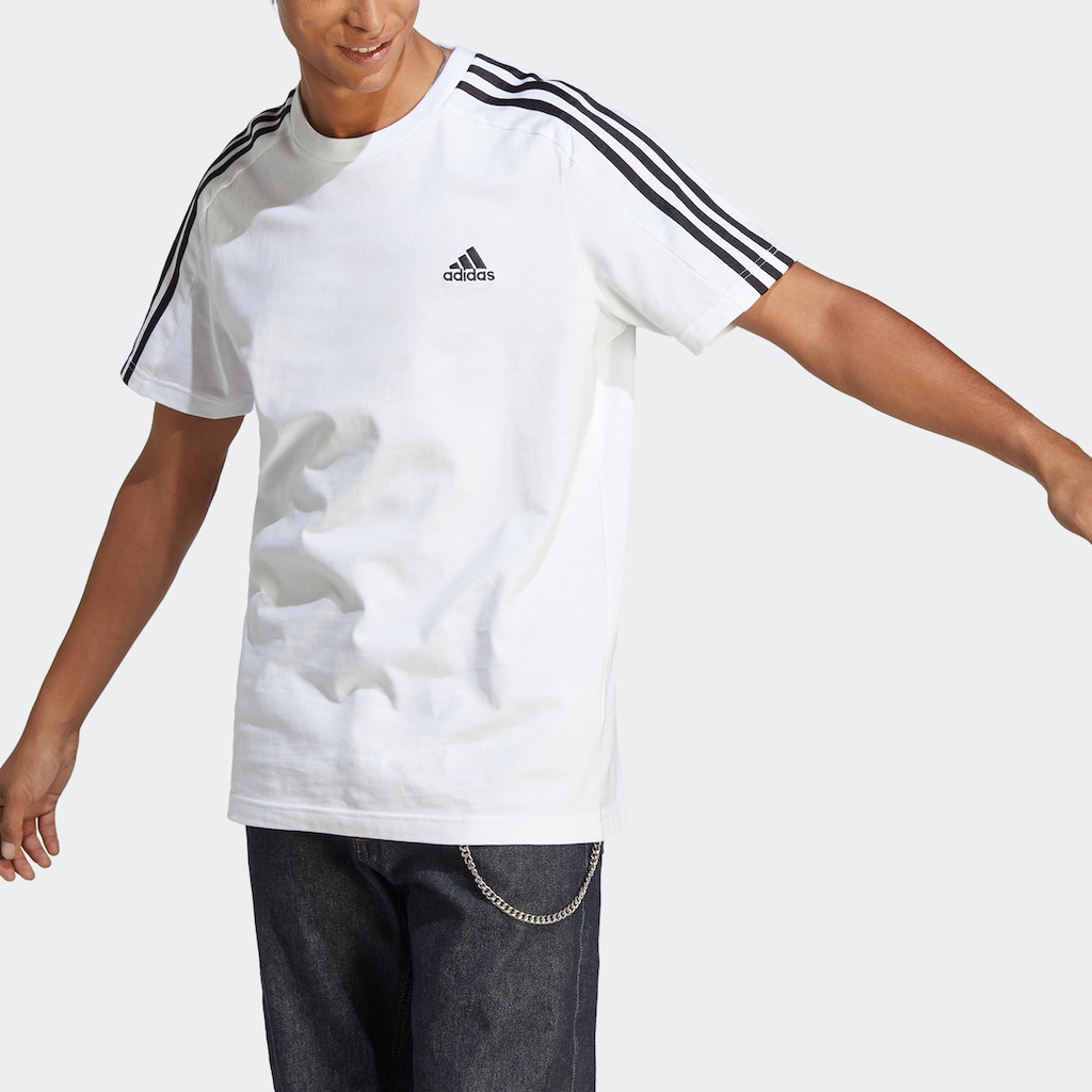 adidas Sportswear T-Shirt »ESSENTIALS SINGLE JERSEY 3-STREIFEN«
