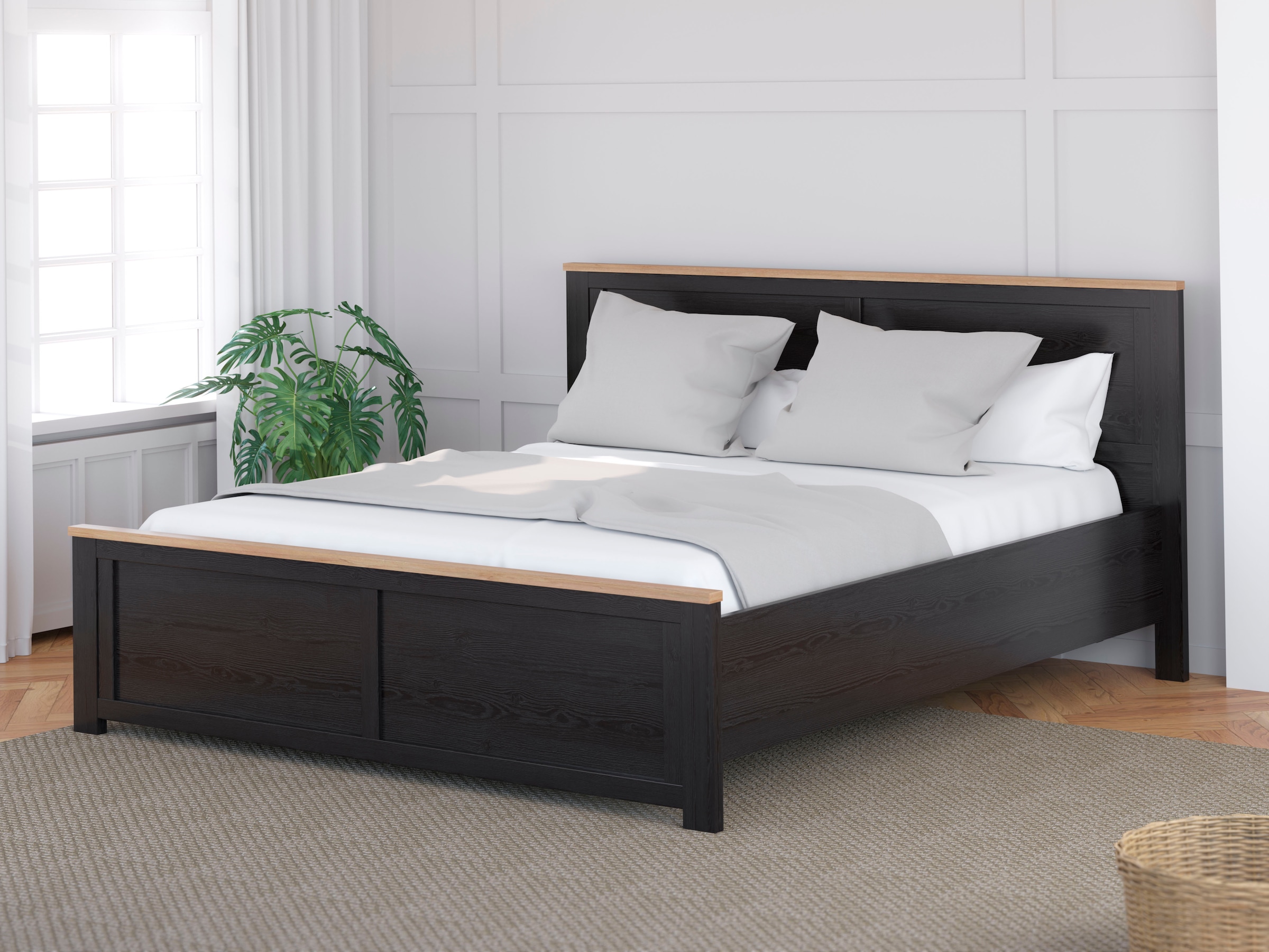 FORTE Bettgestell »Bohol« Landhaus, 180 x 2,00 mtr Liegefläche