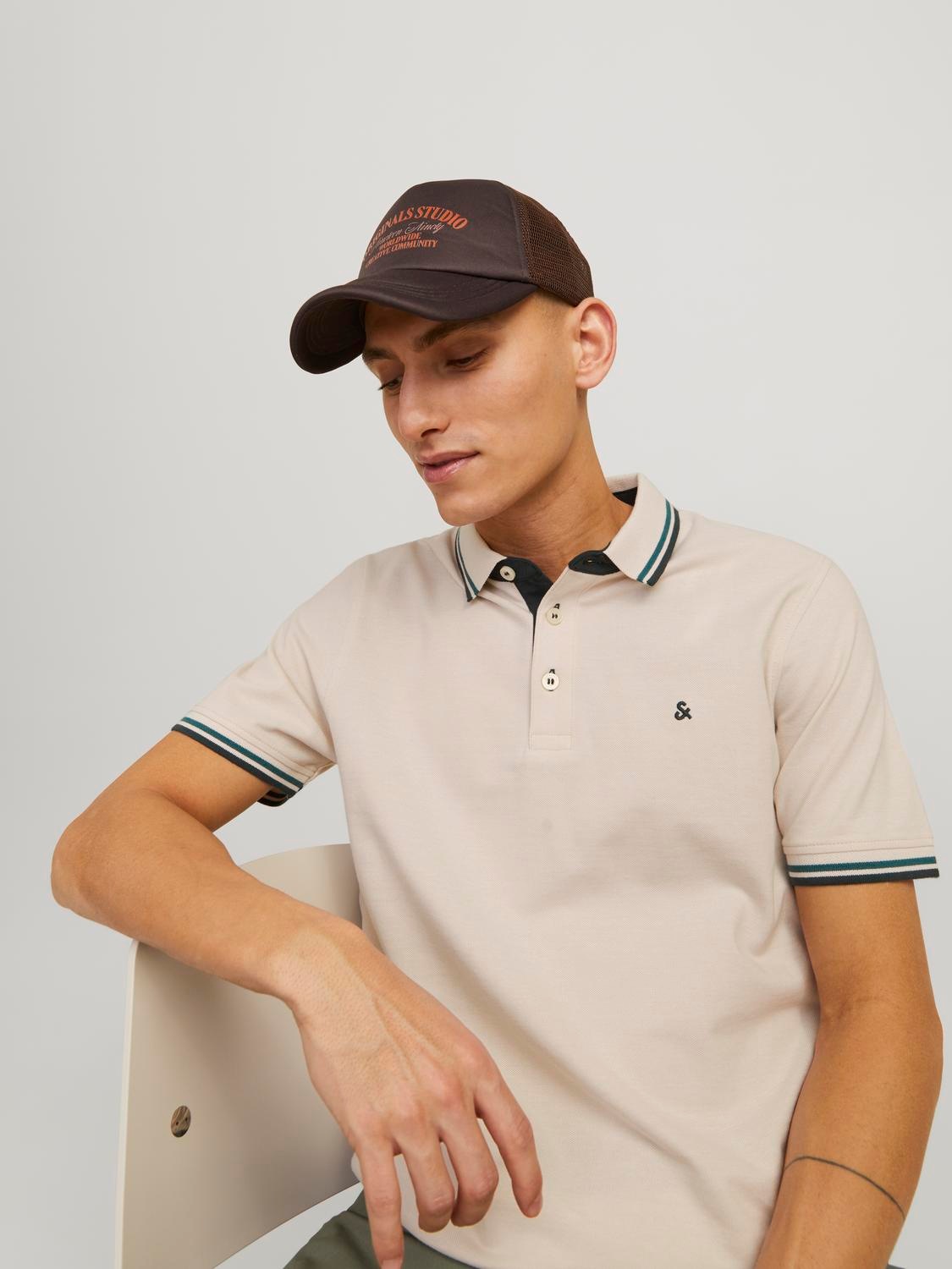 Jack & Jones Poloshirt »JJEPAULOS POLO SS NOOS«, mit Logo Stickerei