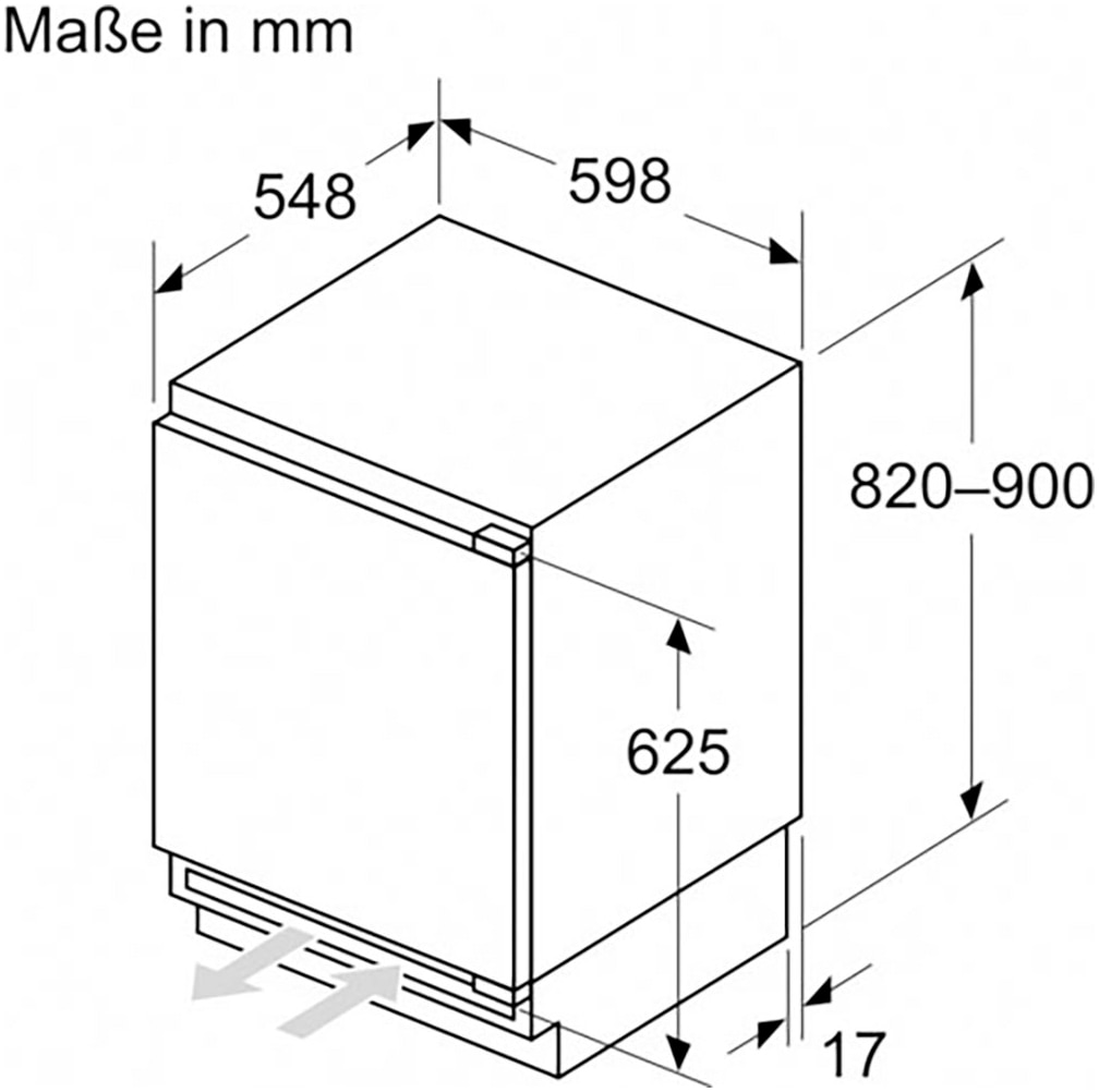 BOSCH Einbaukühlschrank Serie 4 »KUR21VFE0«