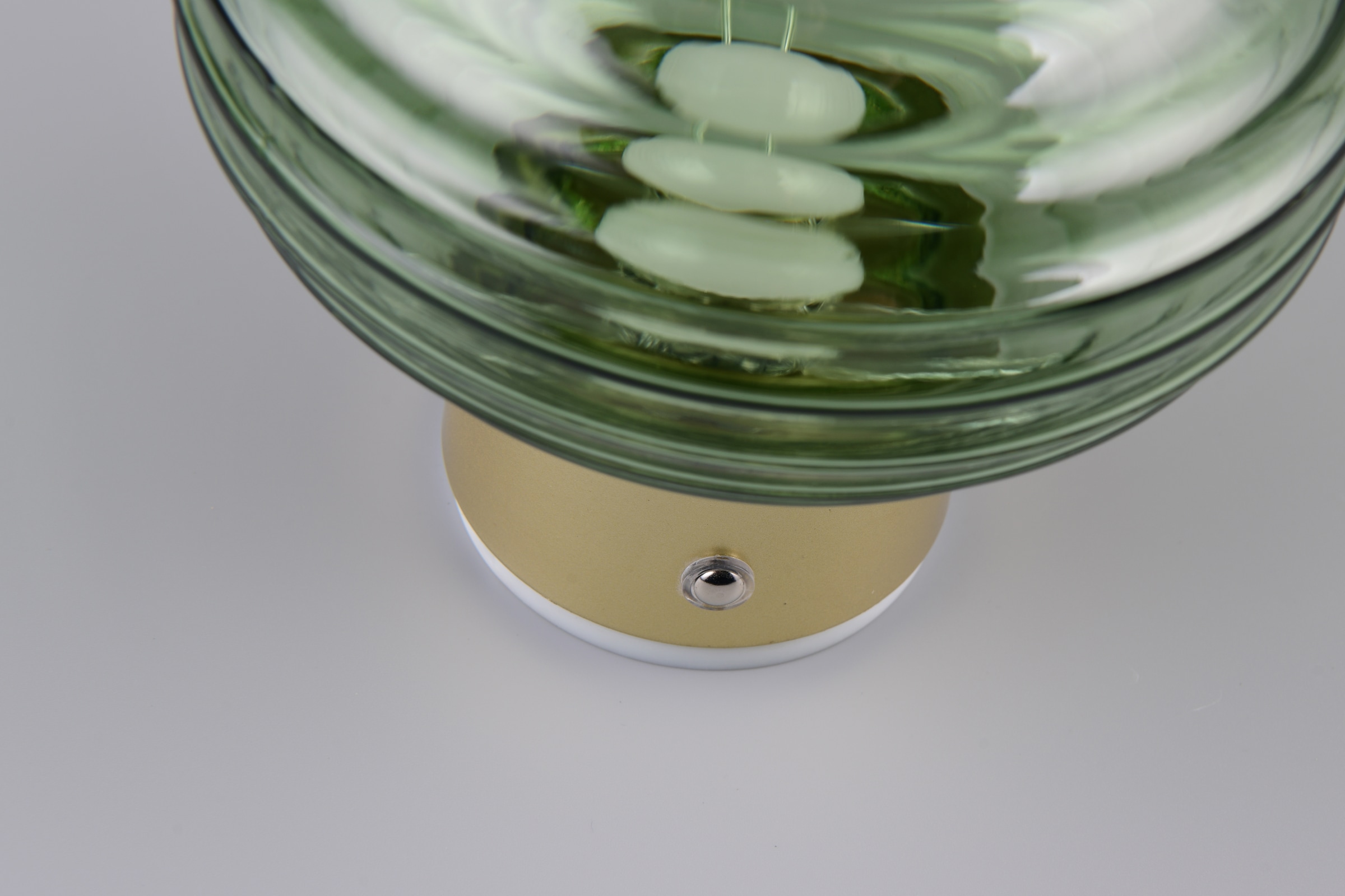 REALITY Leuchten LED Wandleuchte »EARL, runde Akku Wandlampe mit Touchdimmer, USB-Anschluss Ø 15,5cm« LED-Board 1 Stk. Warmweiß Akku Wandlampe Glasschirm, einfache Wandbefestigung, Tiefe 15 cm
