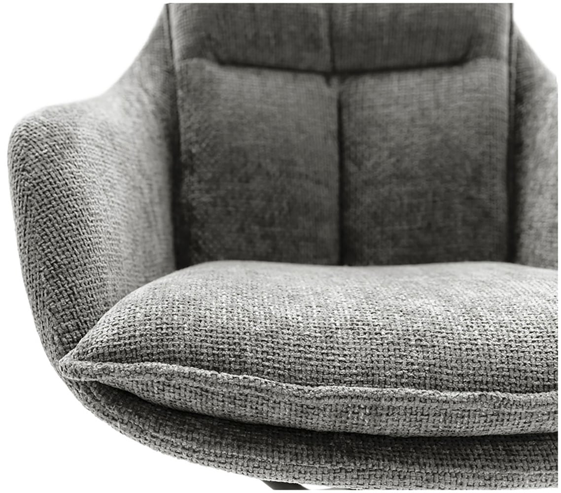 MCA furniture Esszimmerstuhl, Strukturstoff, (2er-Set), drehbar 360°, Dreh- & Schwingfunktion, Belastbarkeit 120 kg