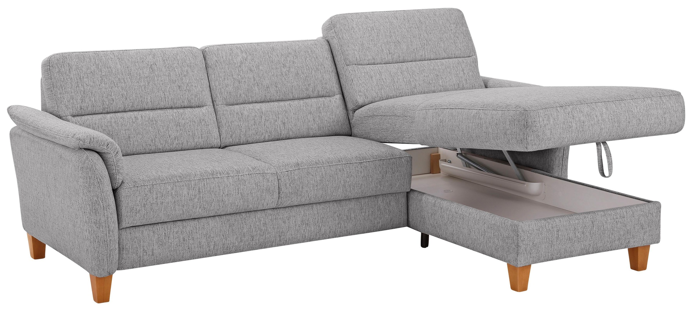 Home affaire Ecksofa »Palmera L-Form«, Federkern, wahlweise mit Bettfunktion und mit/ohne Bettkasten