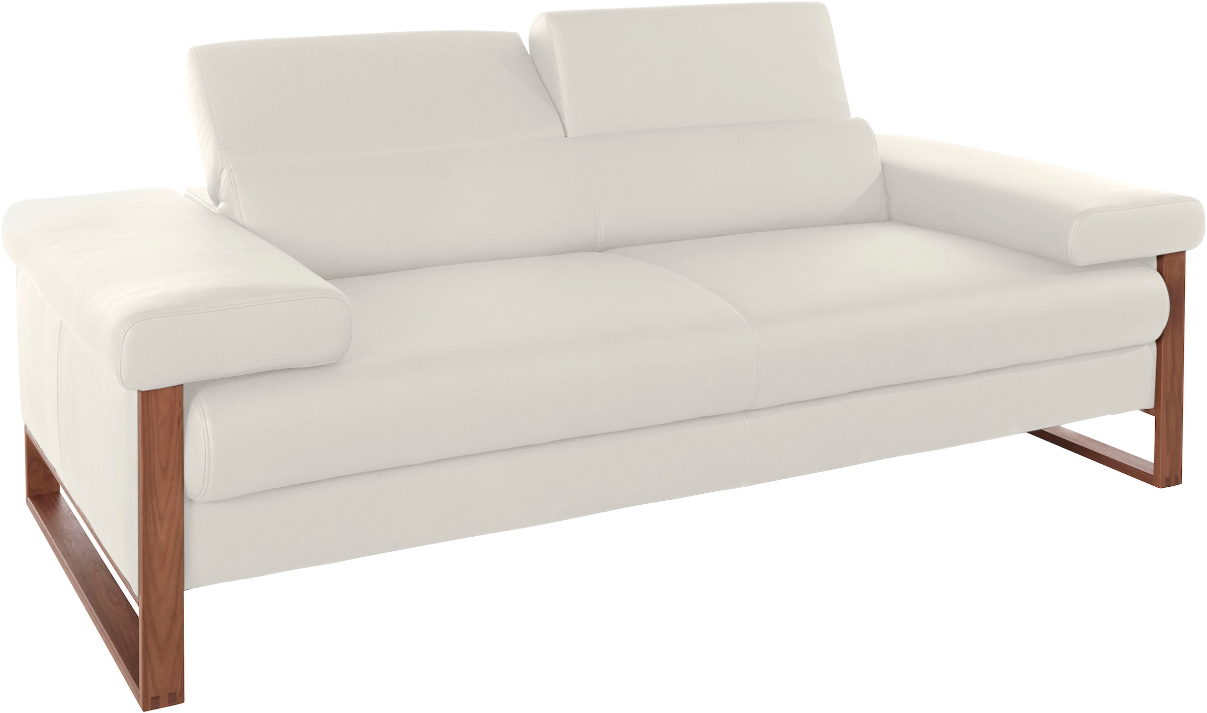 W.SCHILLIG 2-Sitzer »finn«, German Design Award 2016, Fußgestell Nussbaum natur, Breite 210 cm