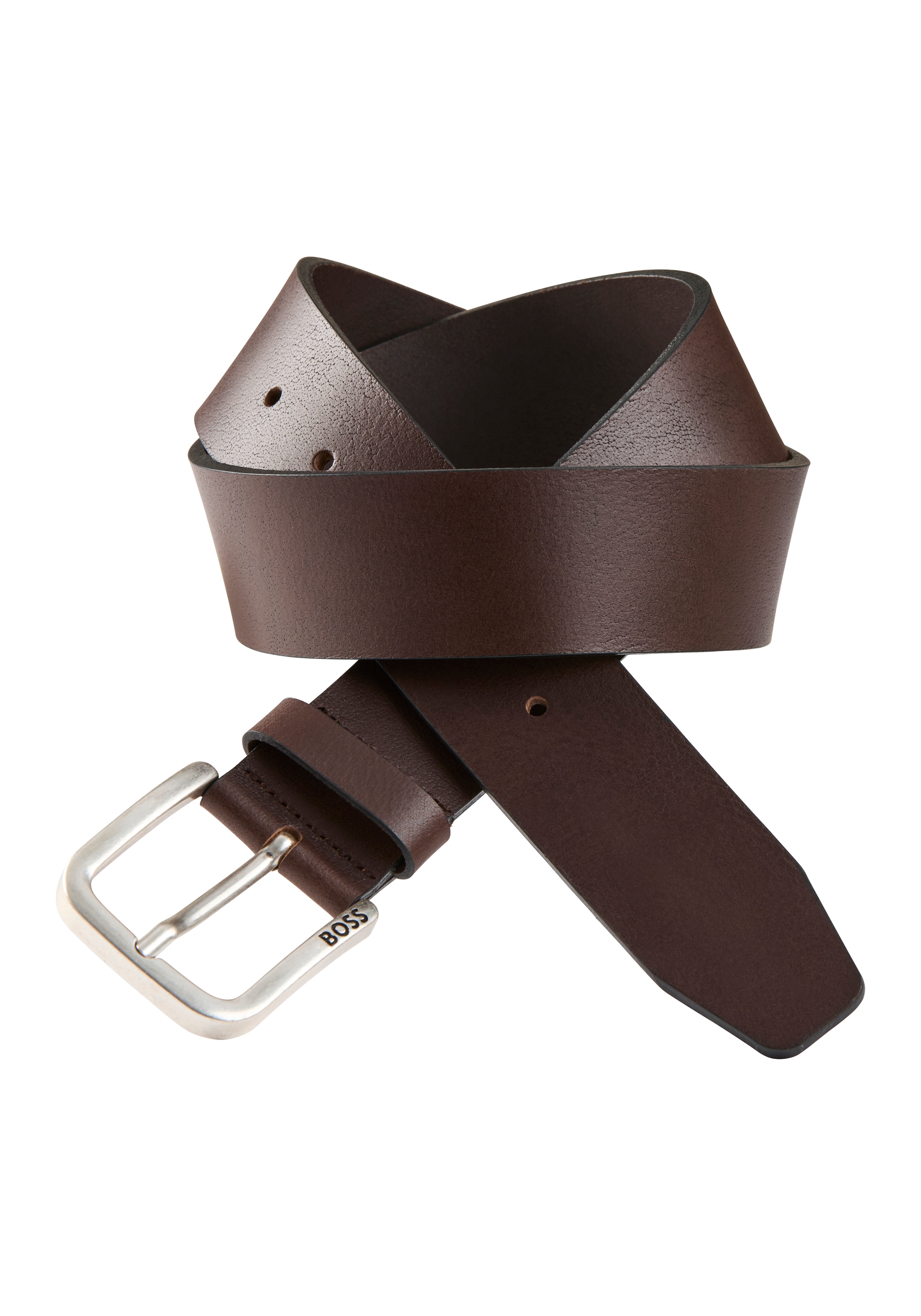 BOSS Ledergürtel »Janni Sz40« mit Prägung auf der Schließe