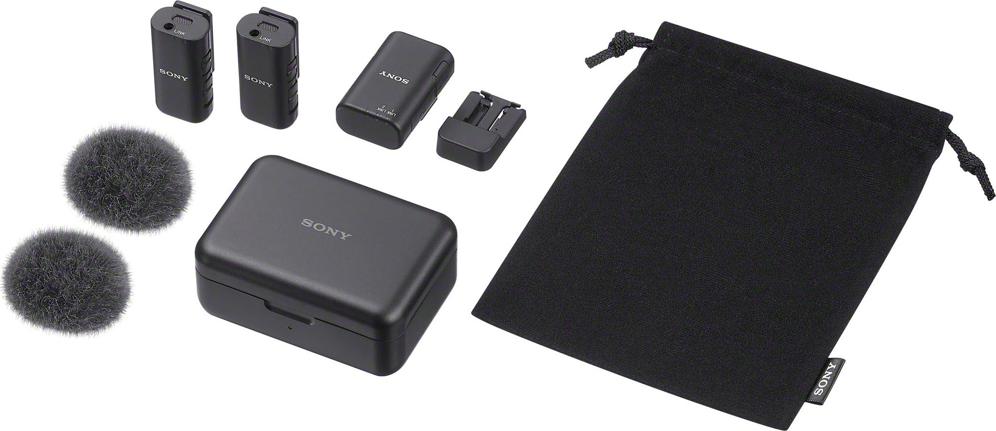 Sony Mikrofon »ECM-W3«, (Packung, 3 tlg.)