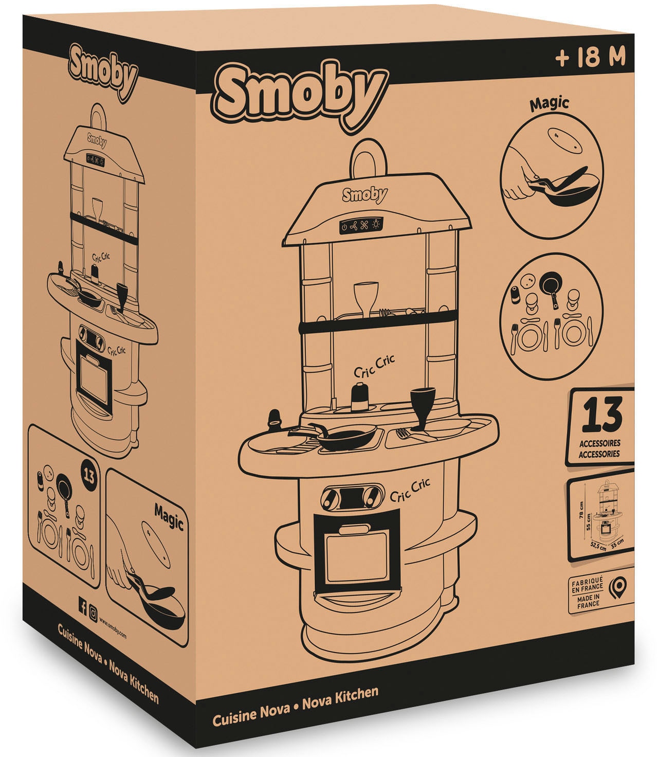 Smoby Spielküche »Nova«, mit Geräuschen; Made in Europe