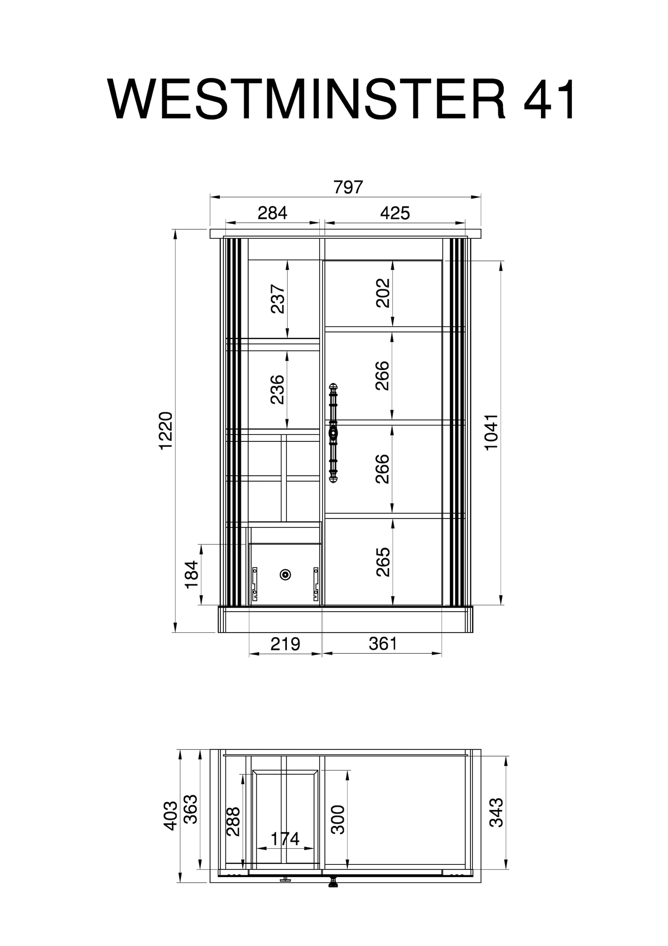 Home affaire Wohnwand »Westminster«, (Set, 4 St.), im romantischen Landhausstil