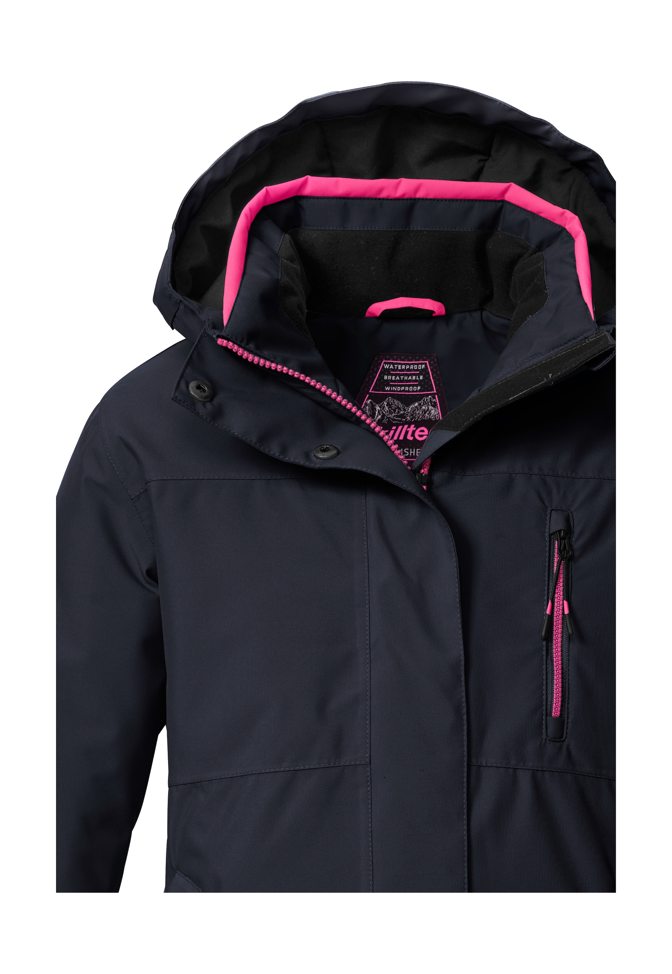 Killtec Skijacke »KSW 205 GRLS SKI JCKT« Wasserdichte, atmungsaktive Ski-Jacke mit verstellbarer Kapuze