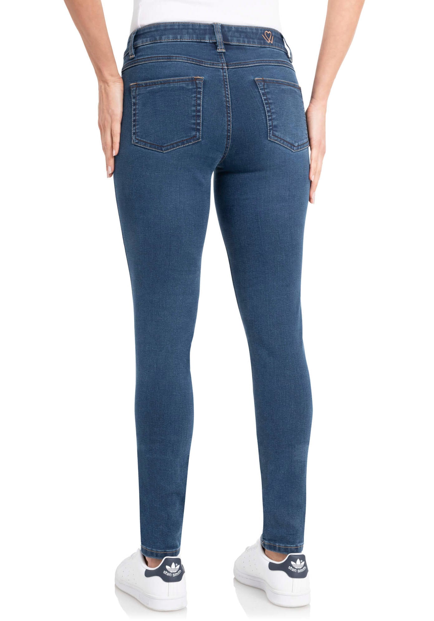 wonderjeans Skinny-fit-Jeans »High Waist« Schmaler Skinny-Fit in hochelastischer Qualität