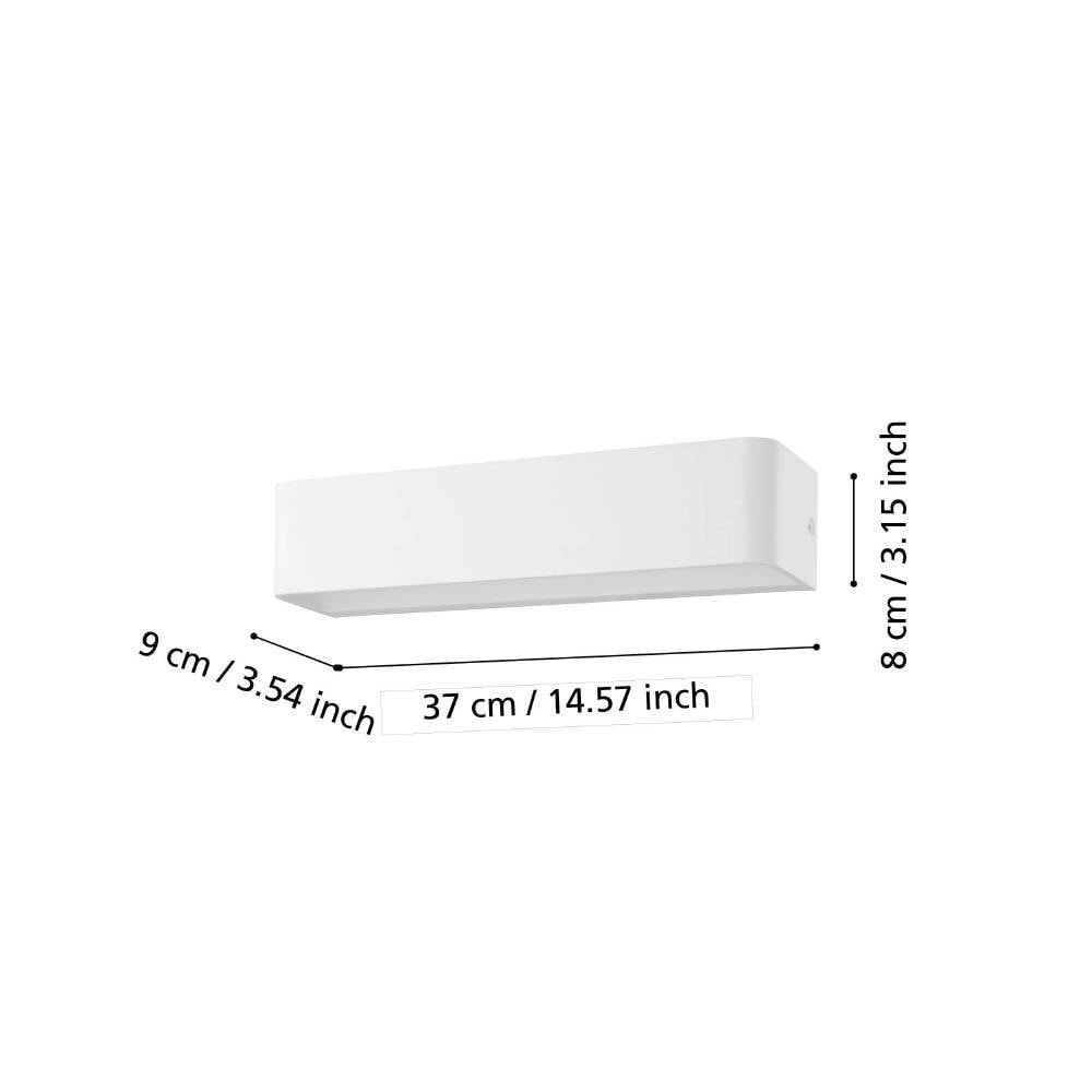 EGLO Wandleuchte »SANIA 4« LED-Board 1 Stk. Warmweiß Wohnzimmer, Esszimmer, Flur, minimalistisch, indirektes Licht,36,5x8cm