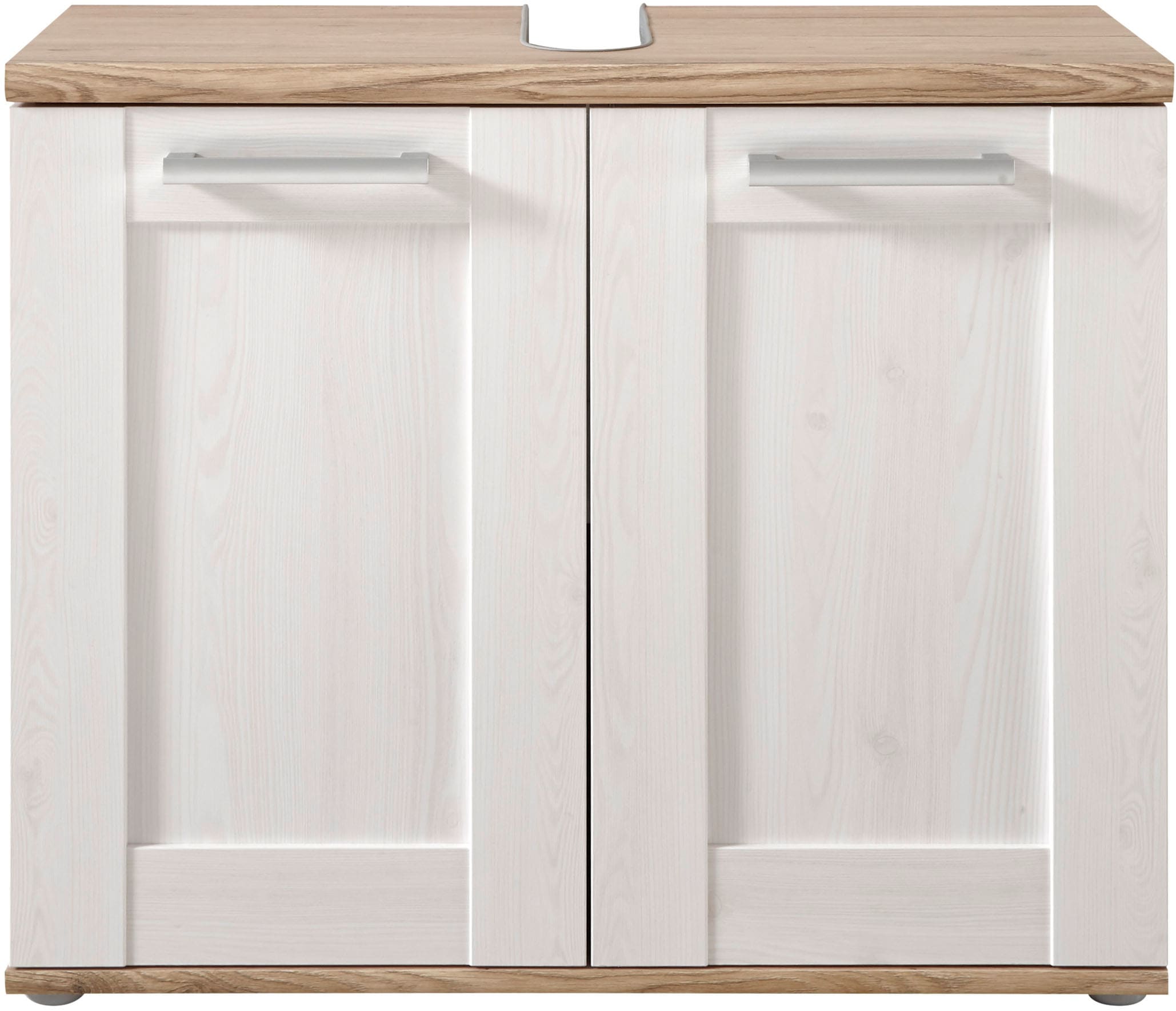 BASIC by Balculina Waschbeckenunterschrank »Romance Waschbeckenunterschrank, Badezimmerschrank 80x66x32«, (1 St.), Breite 80 cm, Tür L/R montierbar