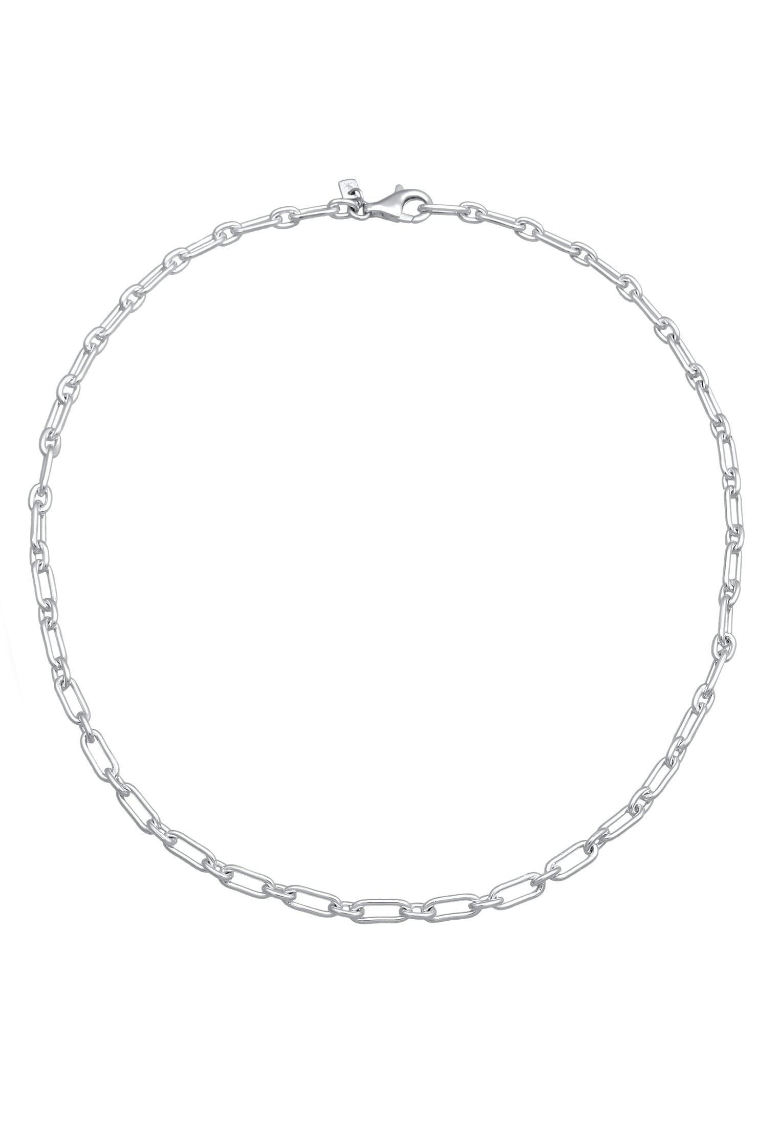 Kuzzoi Silberkette »Halskette Gliederkette Oval Modern 925 Sterling Silver«