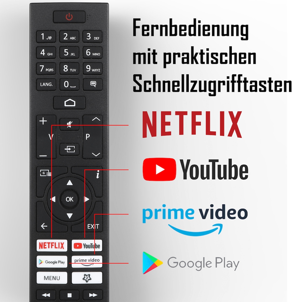 JVC LED-Fernseher »LT-32VAH3255«, 80 cm/32 Zoll, HD ready, Smart-TV-Android TV