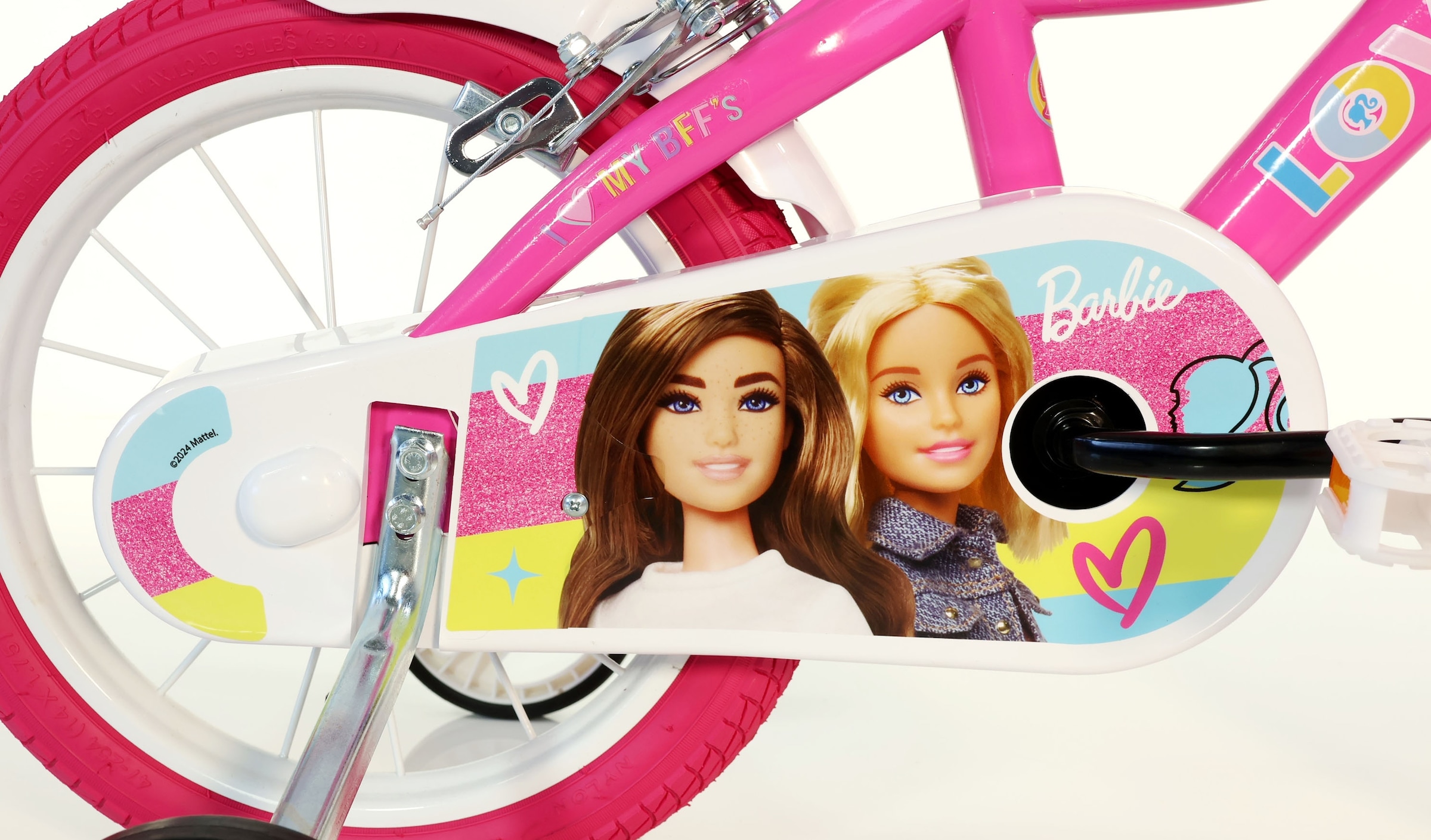 Dino Bikes Kinderfahrrad »Barbie 16" Kinderfahrrad 4-7 Jahre« 1 Gang ohne Schaltung