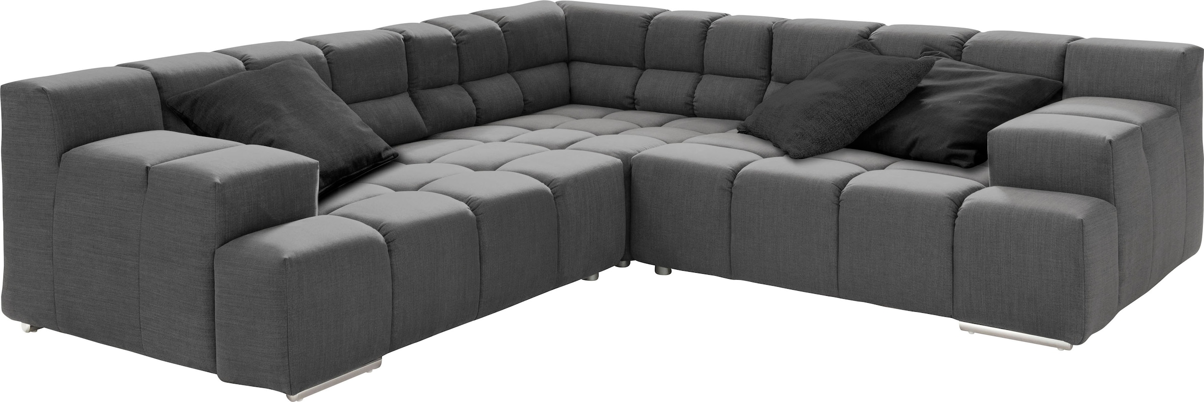 designwerk Ecksofa »Temple L-Form, tolles Designsofa« mit Sitztiefenverstellung