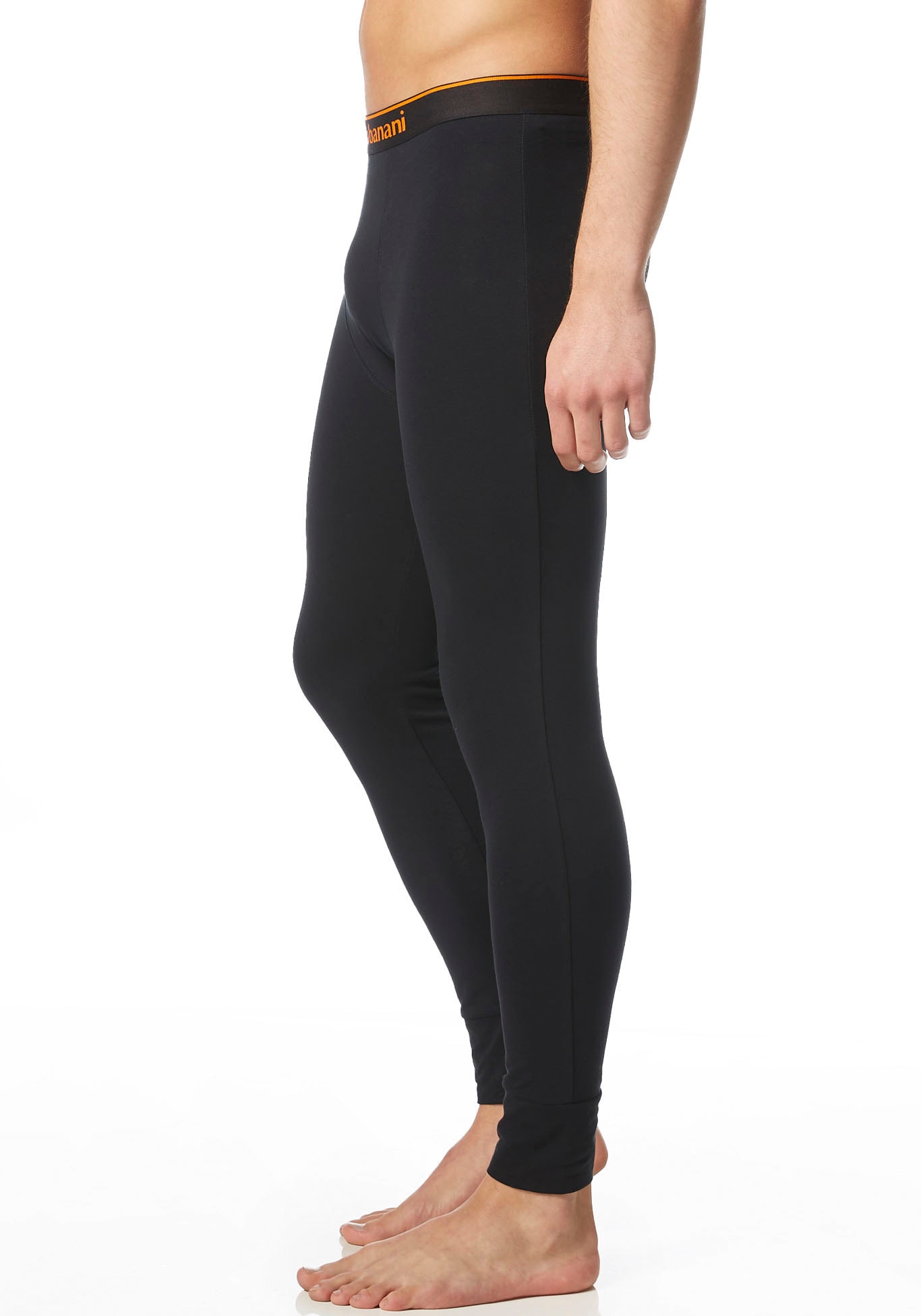 Bruno Banani Lange Unterhose »Warm Up« mit kontrastfarbenem Logobund