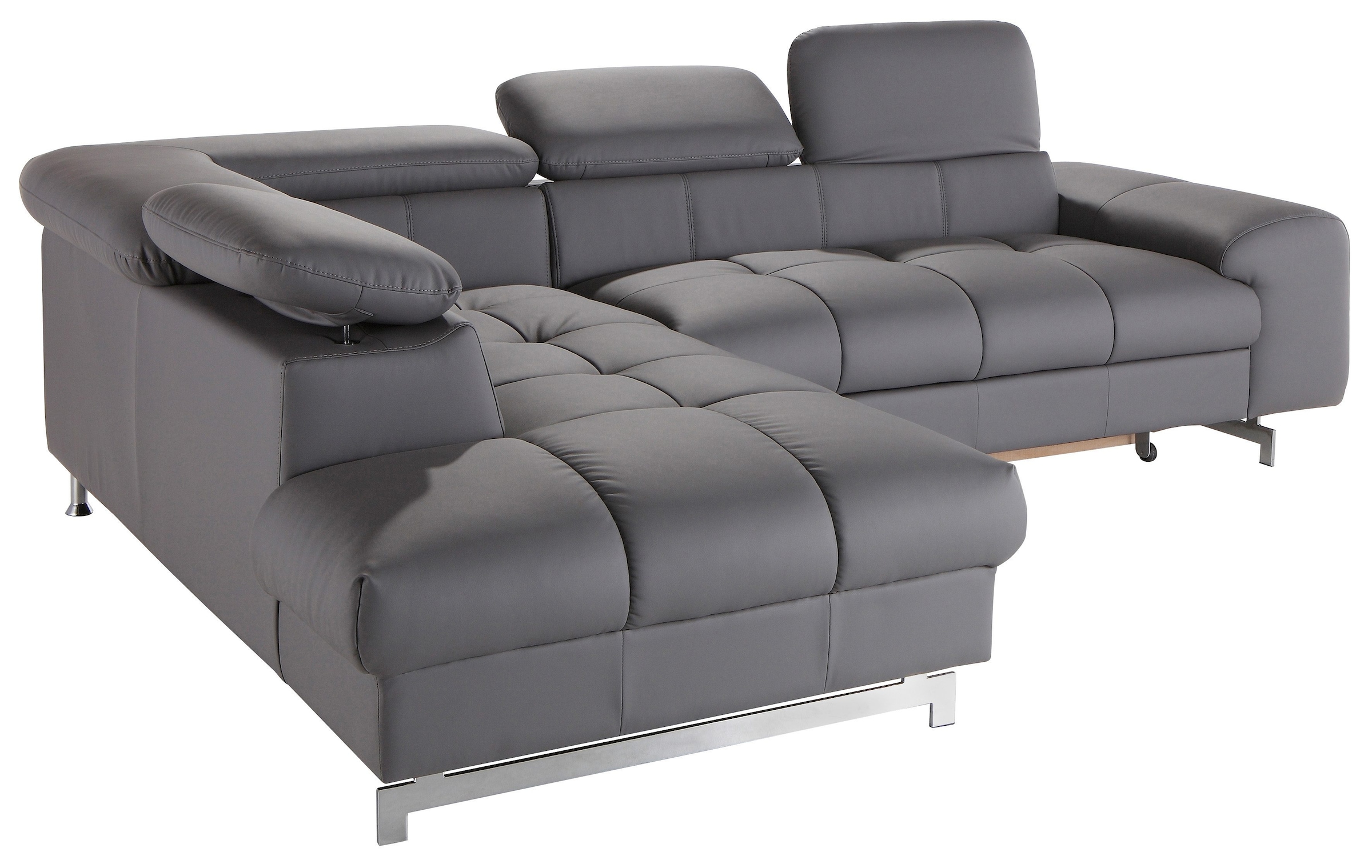COTTA Ecksofa »Chef L-Form«, mit Kopfteilverstellung, wahlweise mit Bettfunktion