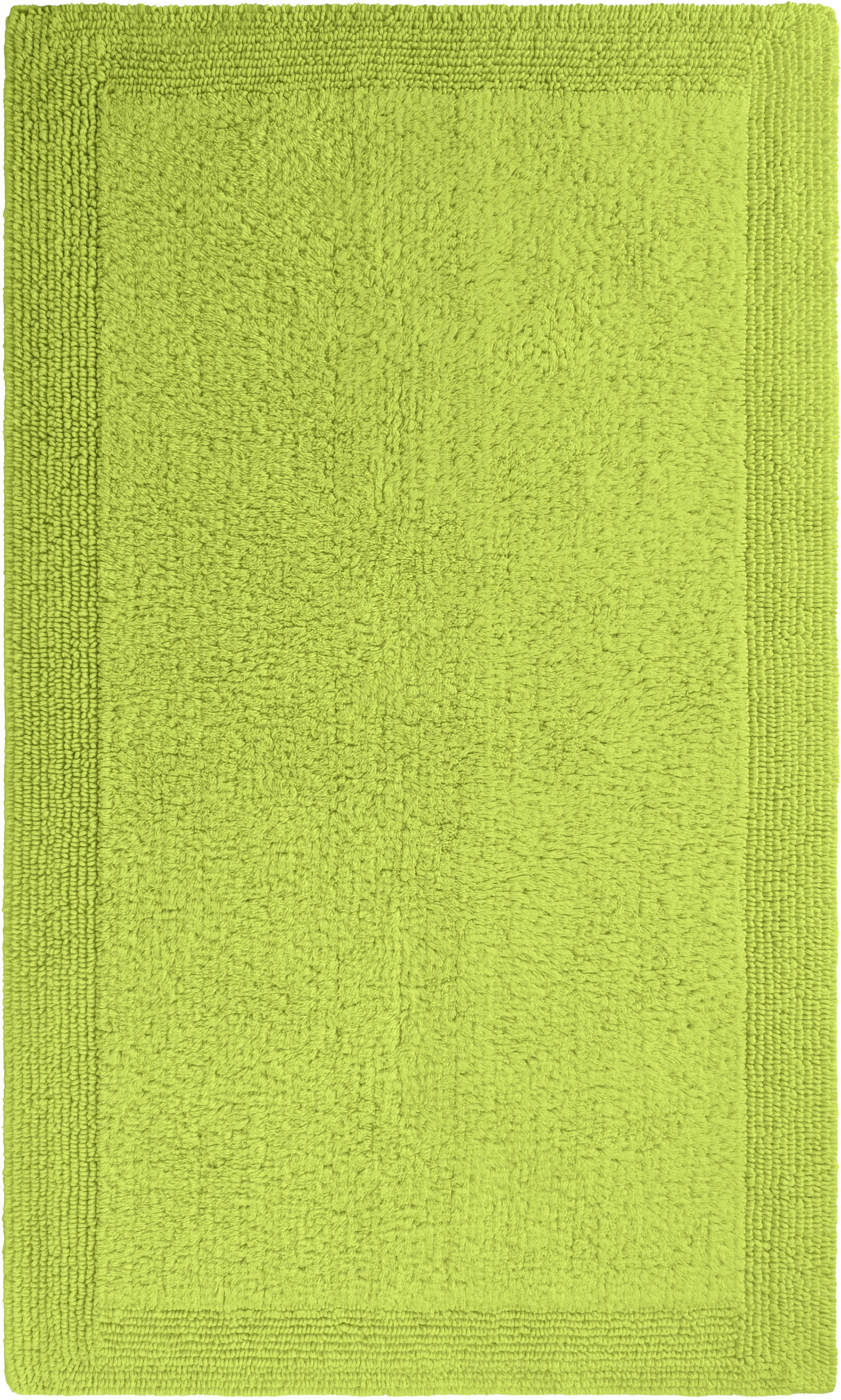 my home Badematte »Kapra, Badvorleger, Badezimmer Teppich« Höhe 14 mm beidseitig nutzbar | fußbodenheizungsgeeignet | strapazierfähig mit Bordüre, Badteppich, Badematte, Baumwolle