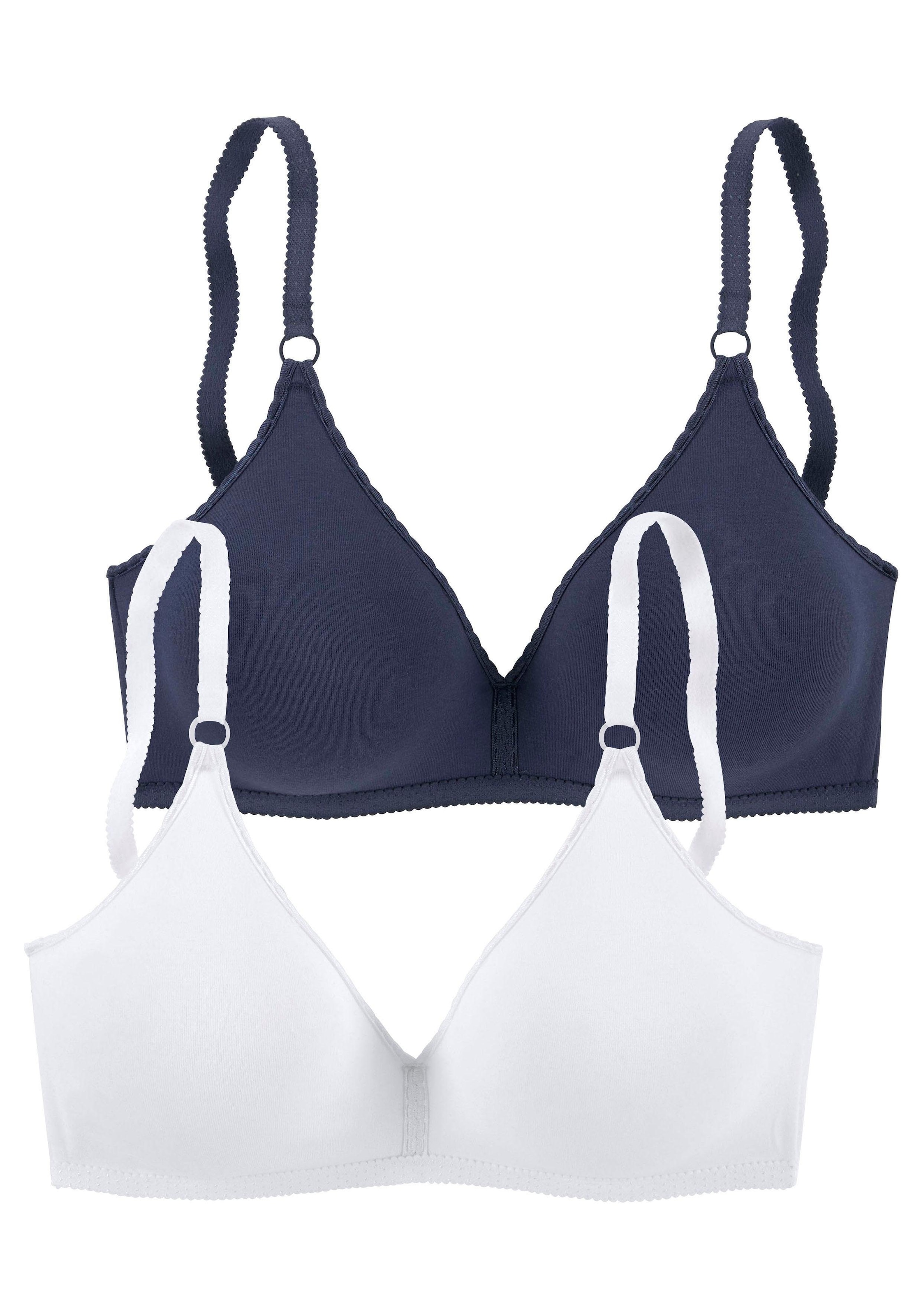 petite fleur Bralette-BH, ohne Bügel aus angenehm weicher Baumwollqualität, Basic