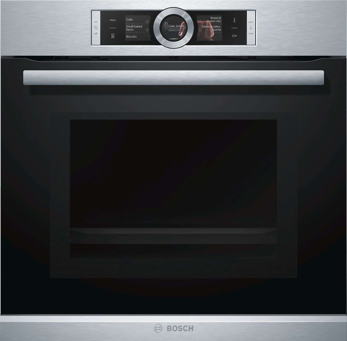 BOSCH Backofen mit Mikrowelle »HMG6764S1«, Serie 8, mit Vollauszug, Pyrolyse-Selbstreinigung, mit 4D Heißluft