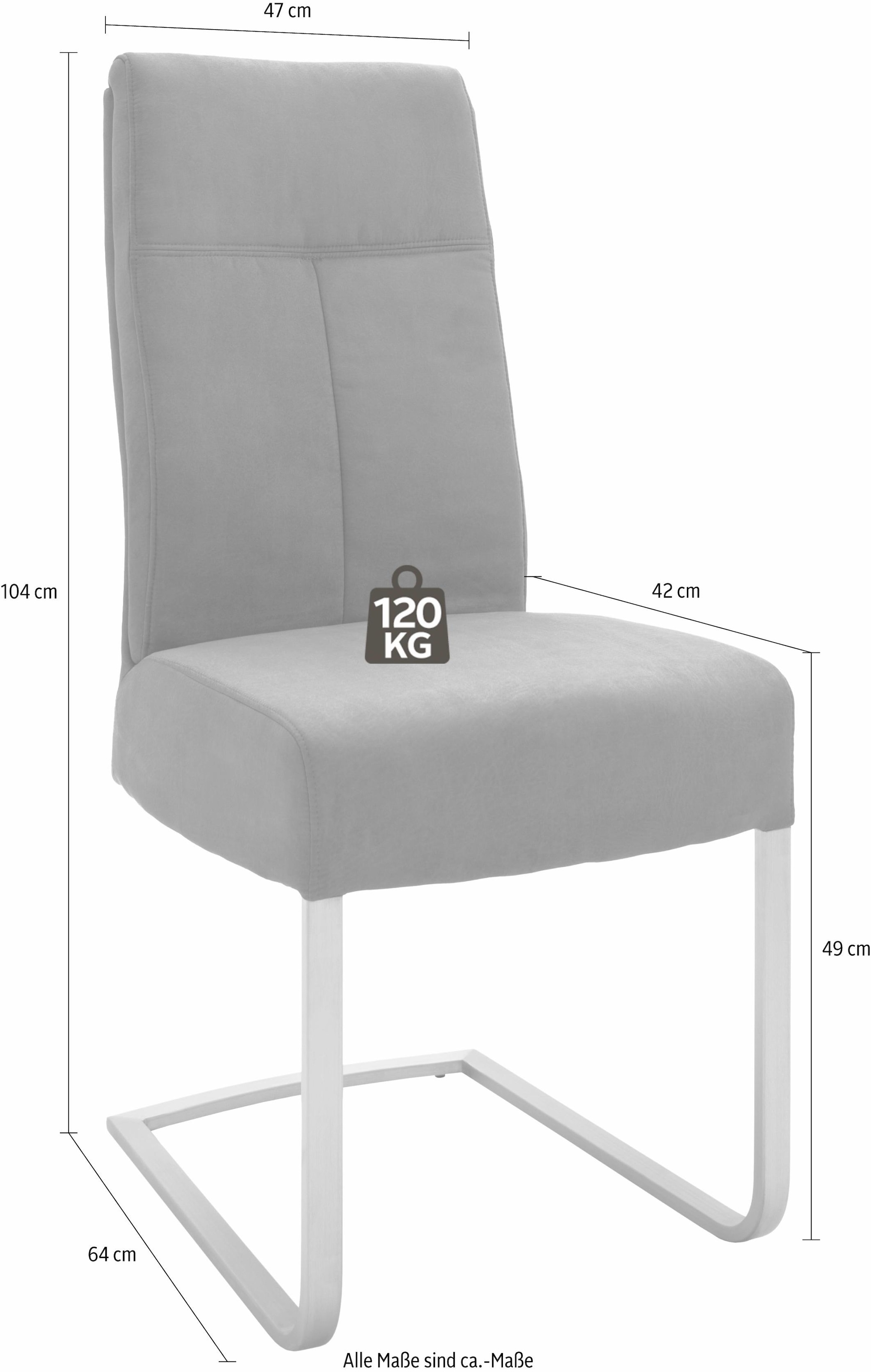 bestellen Stuhl 120 Kg St., 2 Freischwinger MCA »Talena«, (Set), bis furniture belastbar Raten auf