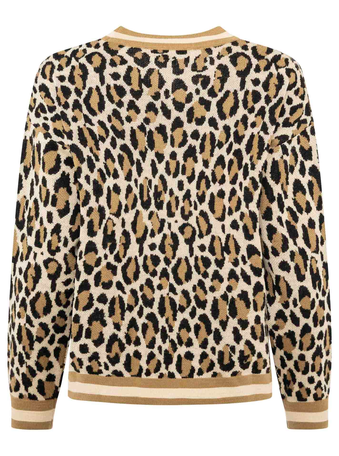 Zwillingsherz Strickjacke »"Leo Streifen"« mit Knöpfen, Leomuster und Streifenbündchen