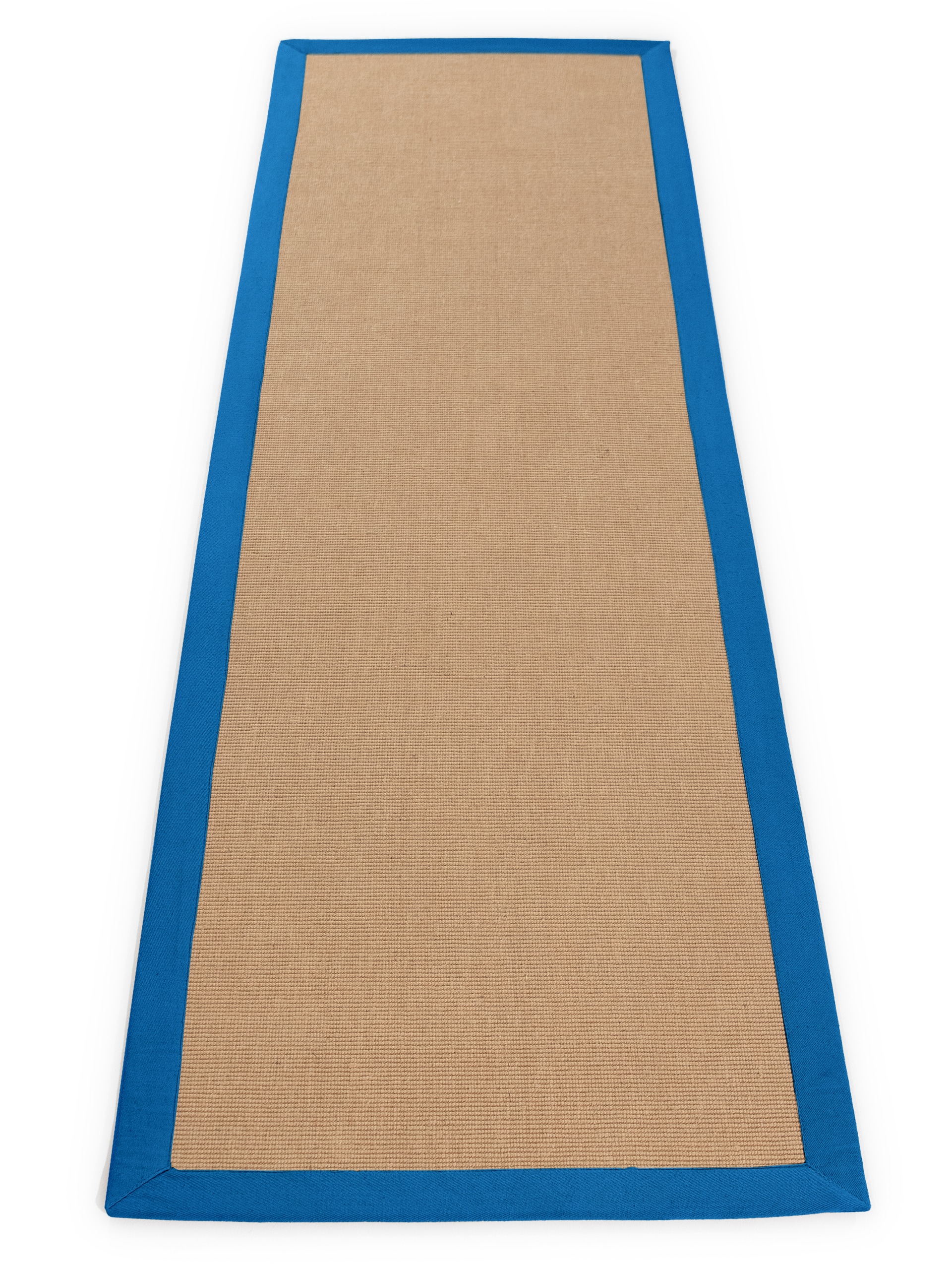 carpetfine Sisalteppich »Sisal,  auch als Läufer erhältlich«, rechteckig, 5 mm Höhe, mit farbiger Bordüre, Anti Rutsch Rückseite, viele Größen, Wohnzimmer