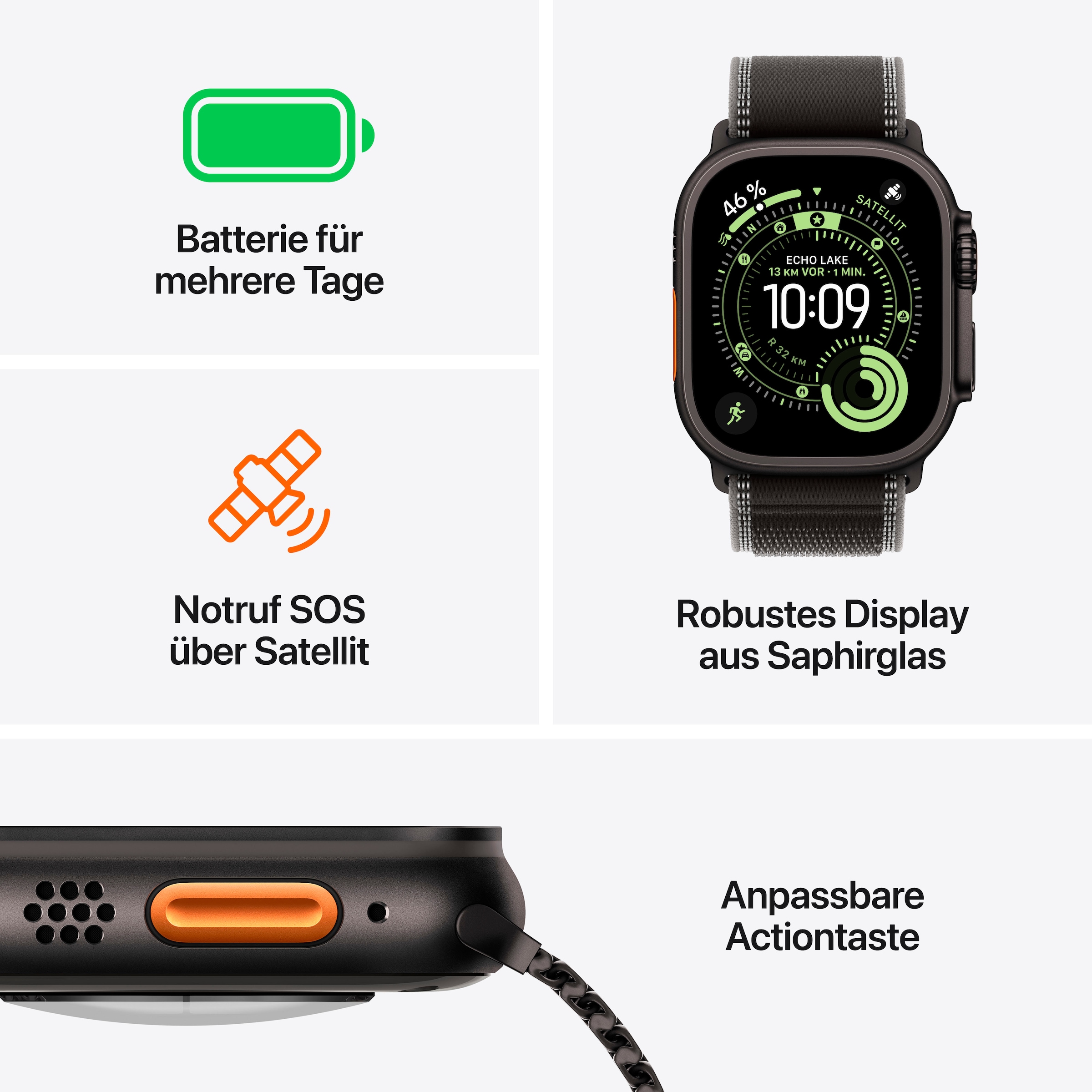 Apple Smartwatch »Watch Ultra 3 GPS + Cellular 49mm« ( ) Watch OS
