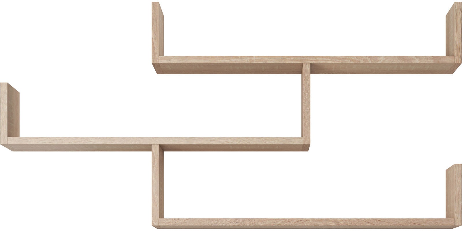 INOSIGN Wandboard »Wandregal Trio 003«, (1 St.), Hängeregal mit 5 Fächern, modernes Design, variabel einsetzbar