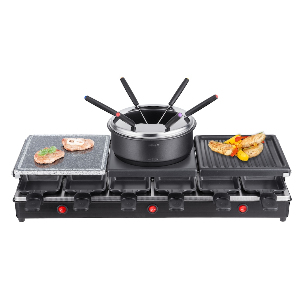 Silva Homeline Raclette »PK-RF 122«, 12 St. Raclettepfännchen, 1650 W