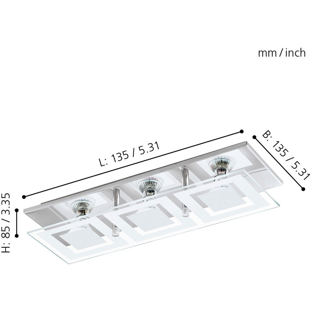 EGLO Deckenleuchte »ALMANA«, 3 flammig-flammig