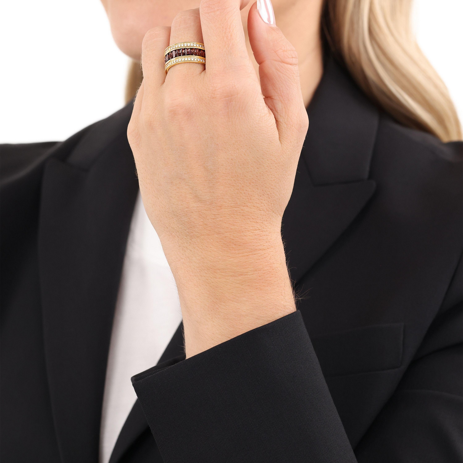 JOOP! Fingerring »Schmuck, Geschenk« mit Zirkonia (synth.)