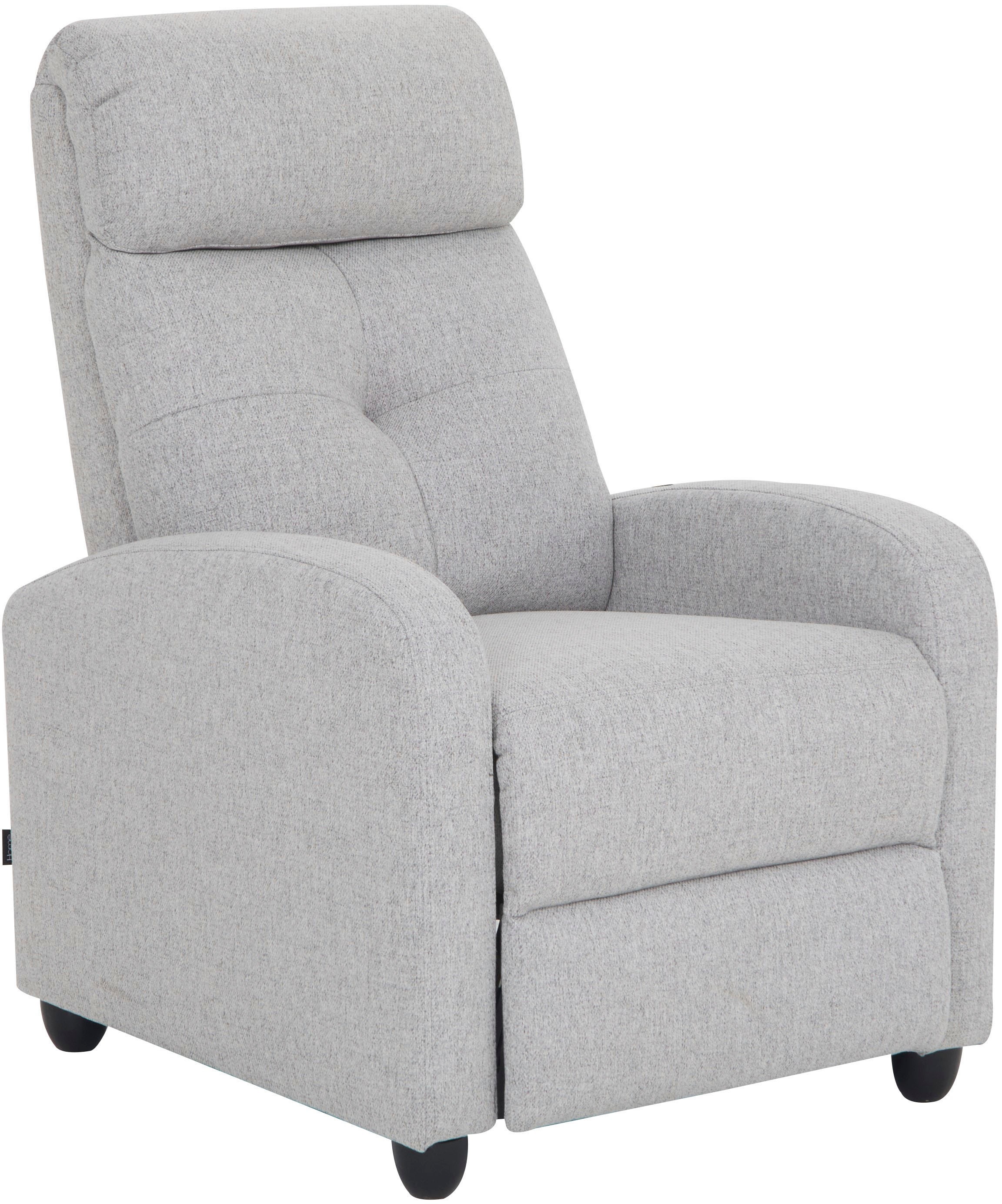 Home affaire Relaxsessel »VESOUL, TV-Sessel, Ruhesessel mit Schlaffunktion, Webstoff«, Loungesessel mit manueller Relax- und Liegefunktion (105°-135°)