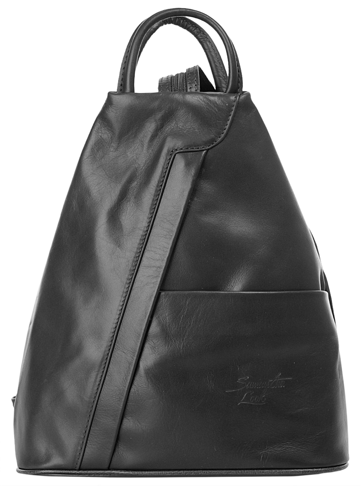 Samantha Look Cityrucksack "SAMANTHA LOOK Damen echt Leder, Made in Italy" echt Leder, Made in Italy