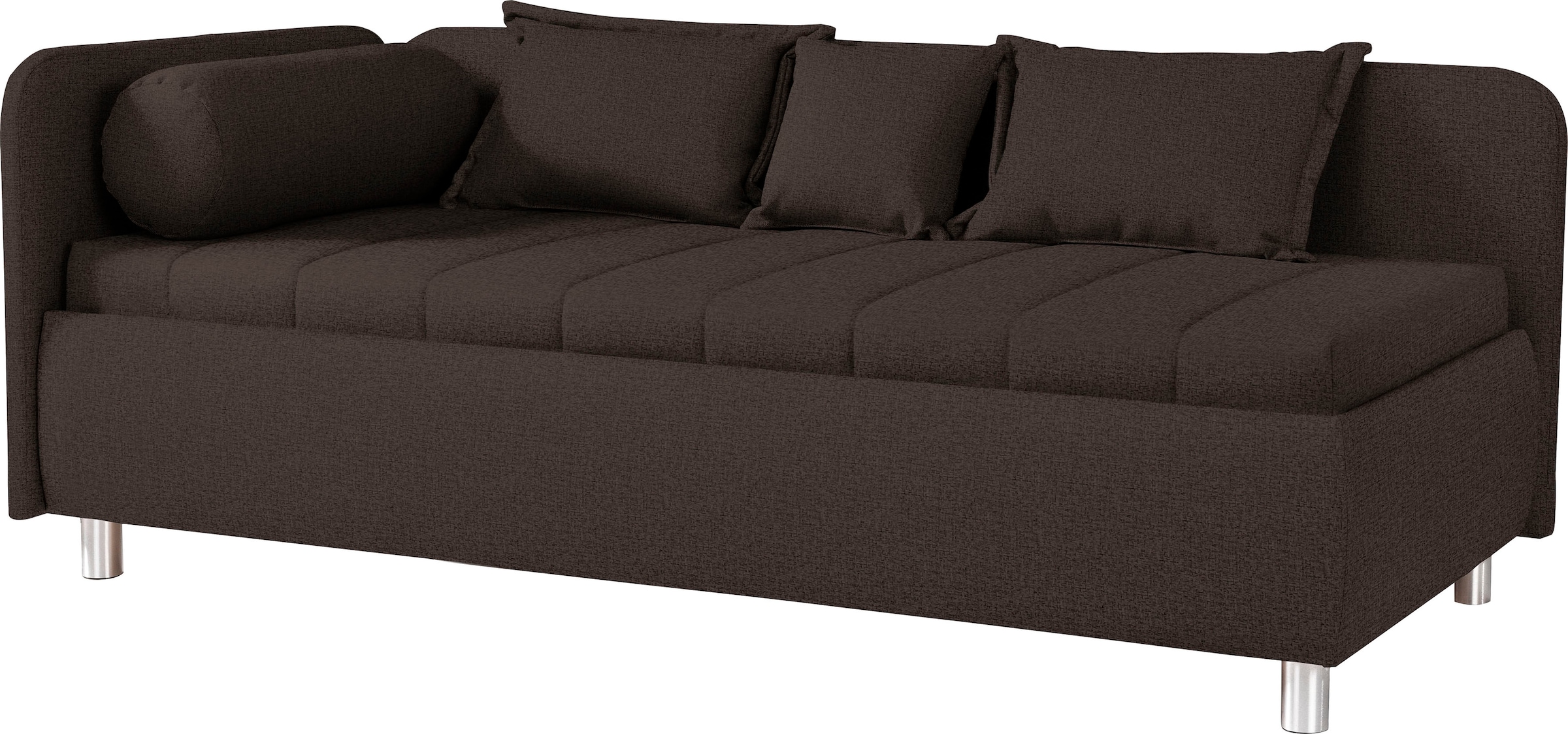 alina Schlafsofa »Kiana«, mit Bettkasten und Zierkissen, Liegefläche 90/200 cm oder 100/200 cm