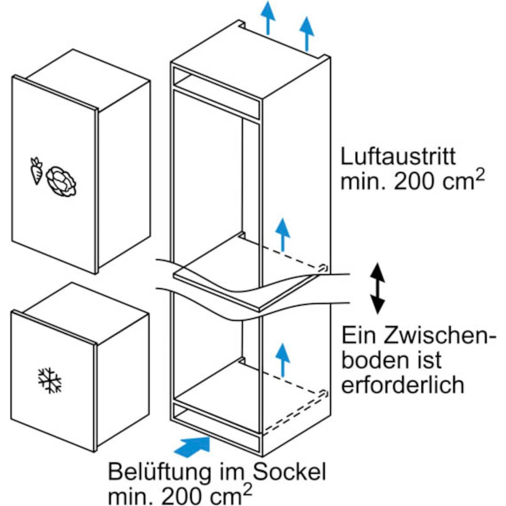 BOSCH Einbaugefrierschrank »GIV11ADC0«, 6, 71,2 cm hoch, 55,8 cm breit