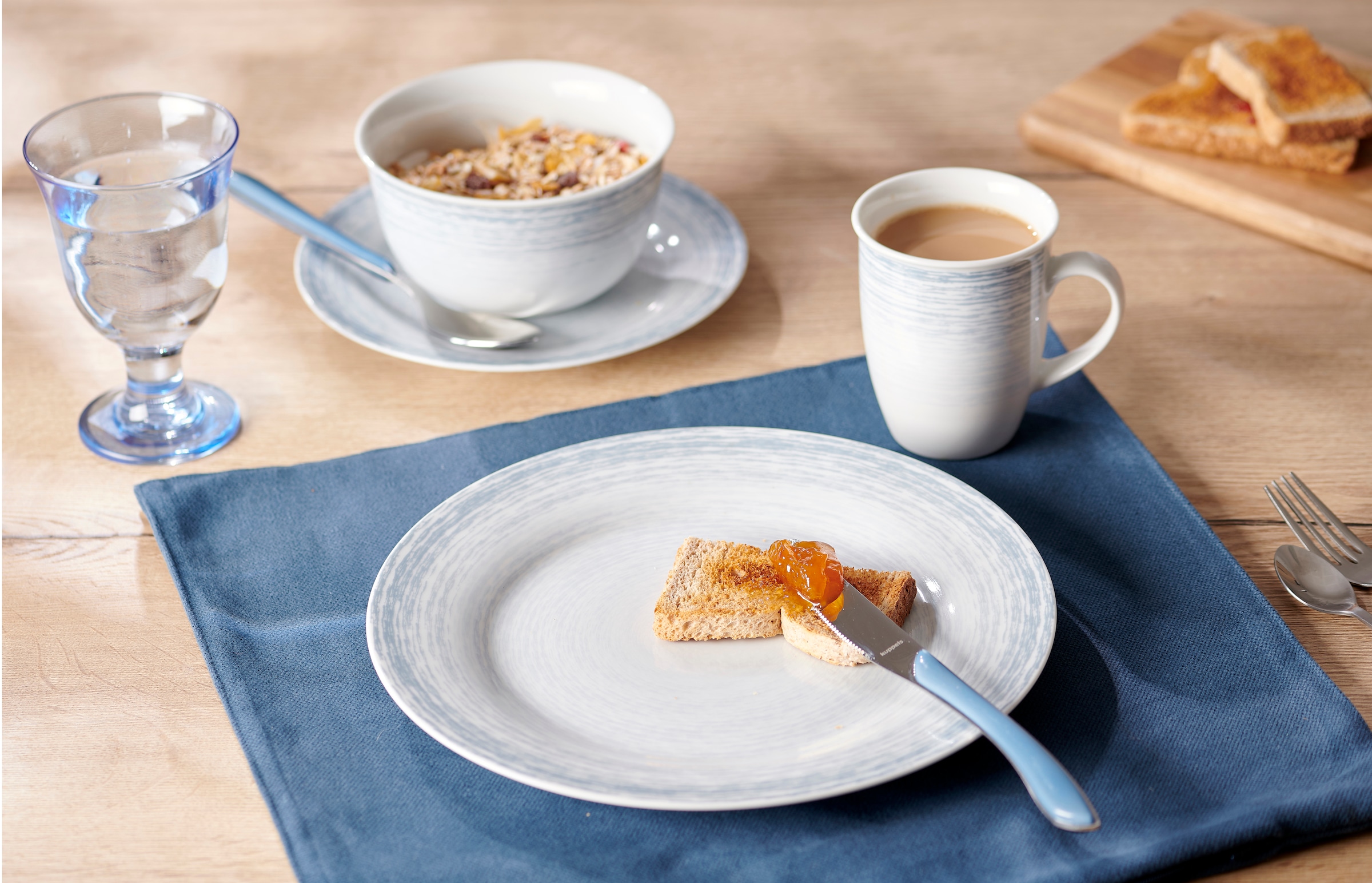 Ritzenhoff & Breker Frühstücks-Geschirrset »Nordic Smilla«, (Set, 3 tlg.), Scandic Style, 3 Teile, für 1 Person (Teller, Tasse, Schale)