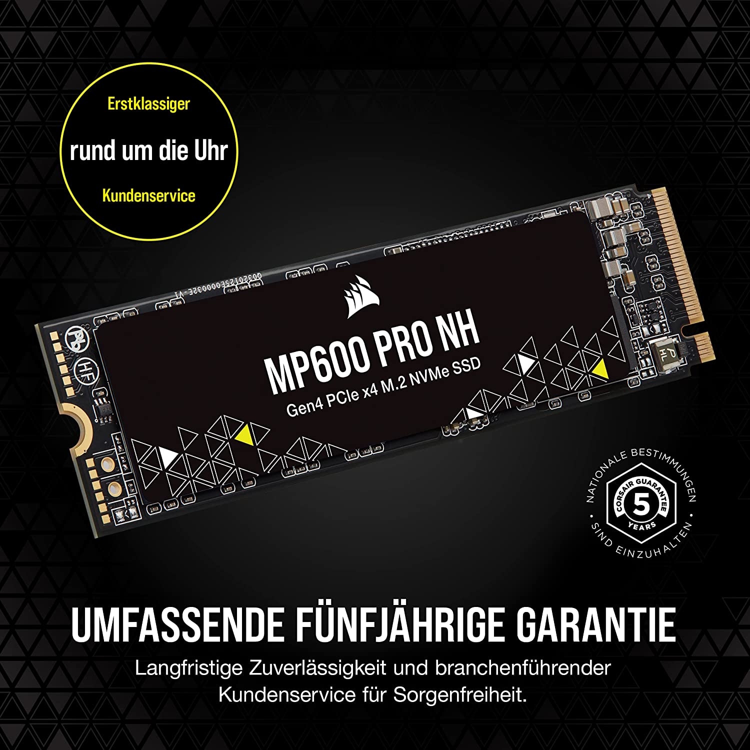 Corsair »MP600 PRO NH Gen4 PCIe x4 NVMe M.2 SSD« 1 TB Anschluss M.2 PCIe 4.0